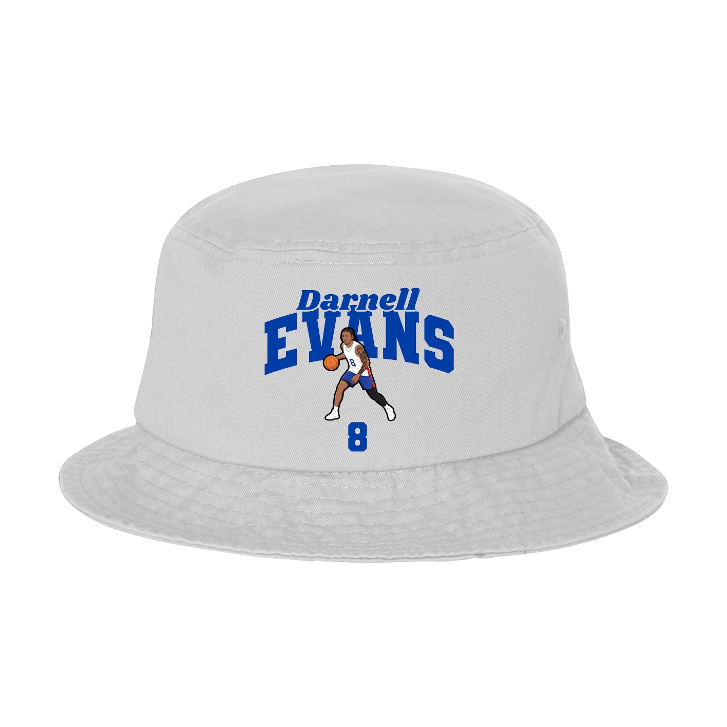 Bucket Cap — Signature Arch in White