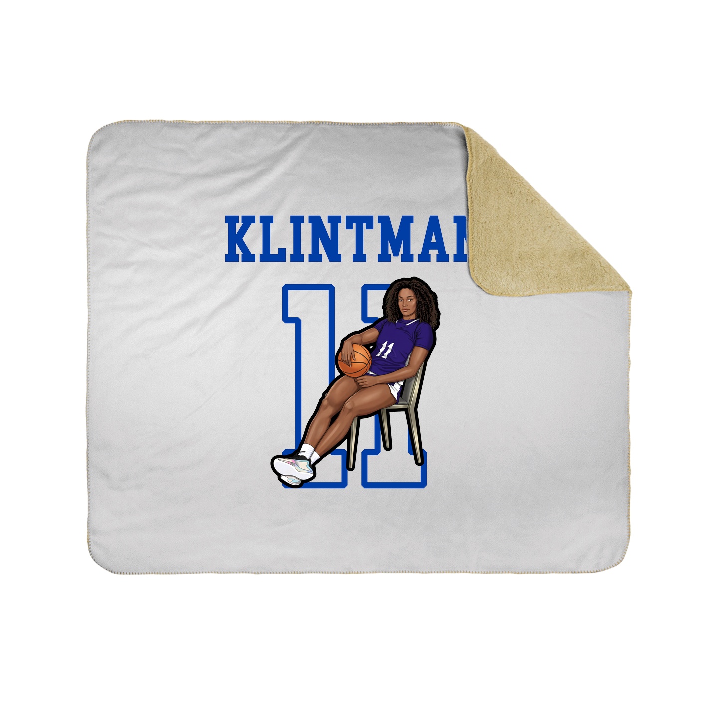 Throw Blanket — Shirsey in White