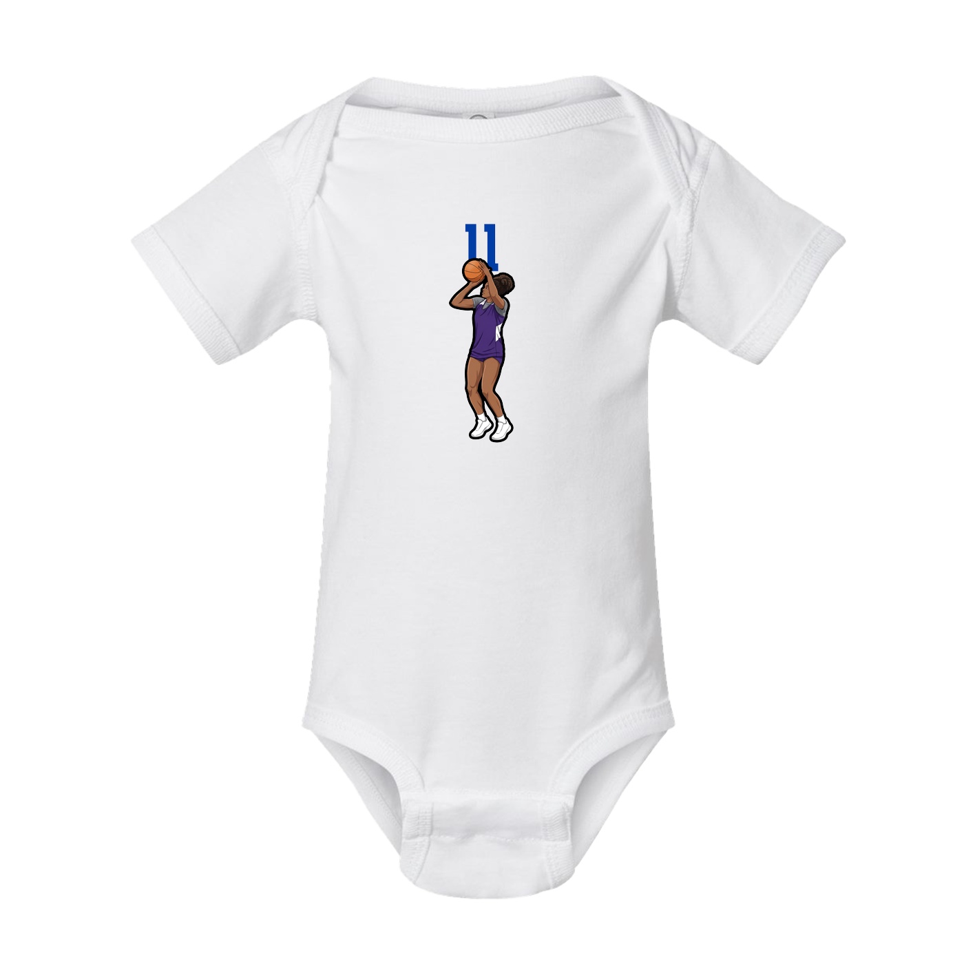 Baby Onesie — Number Top in White