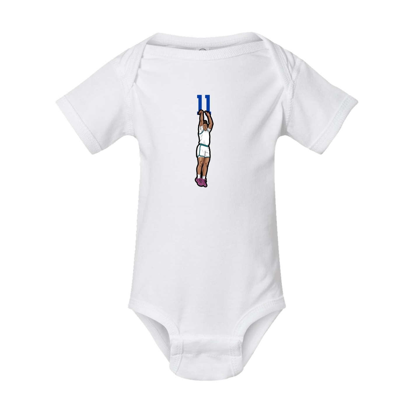 Baby Onesie — Number Top in White