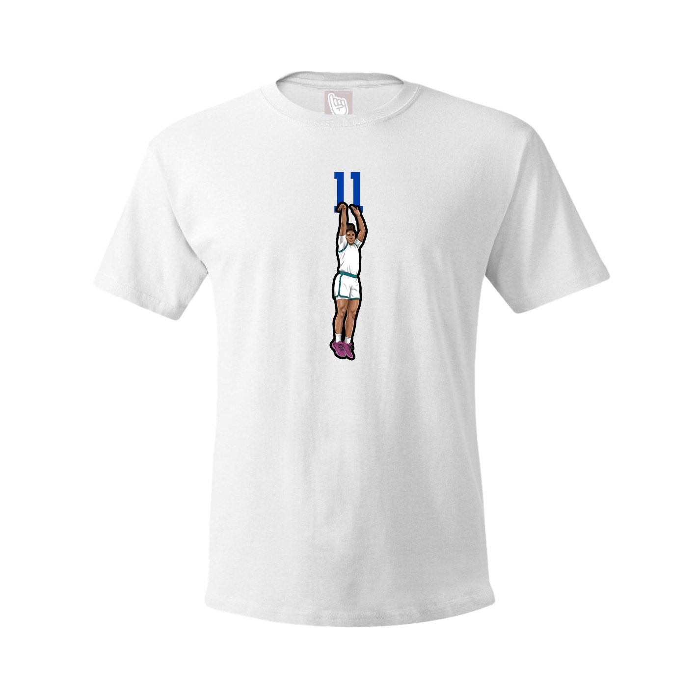 Youth Tee — Number Top in White