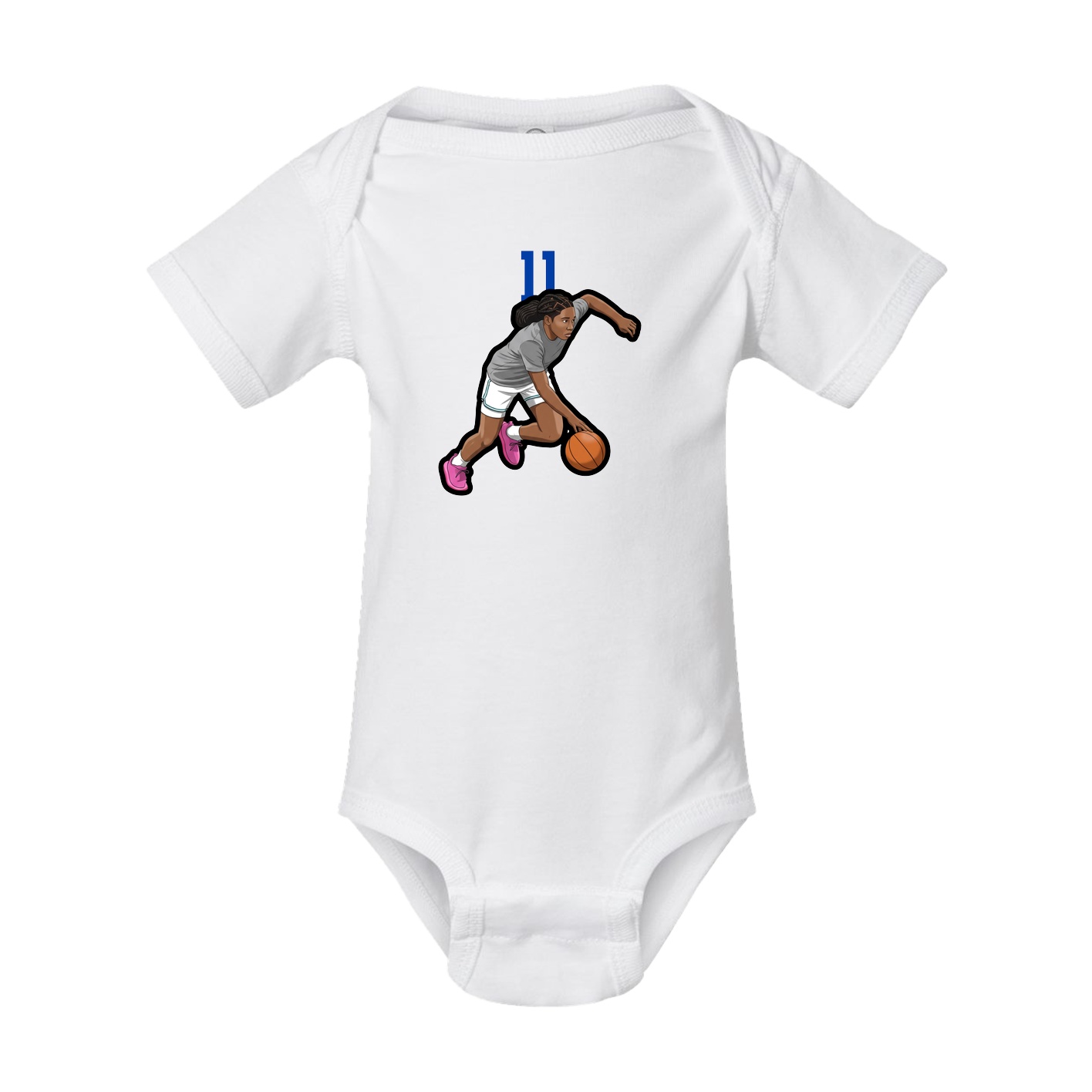 Baby Onesie — Number Top in White