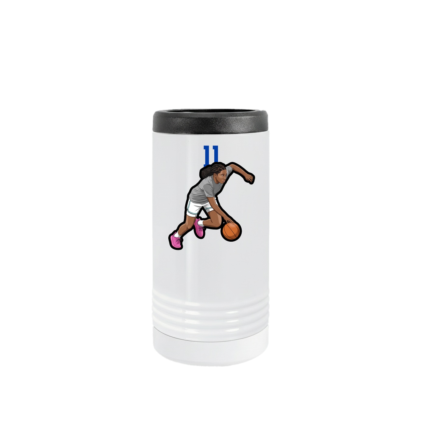 Slim Beverage Holder — Number Top in White