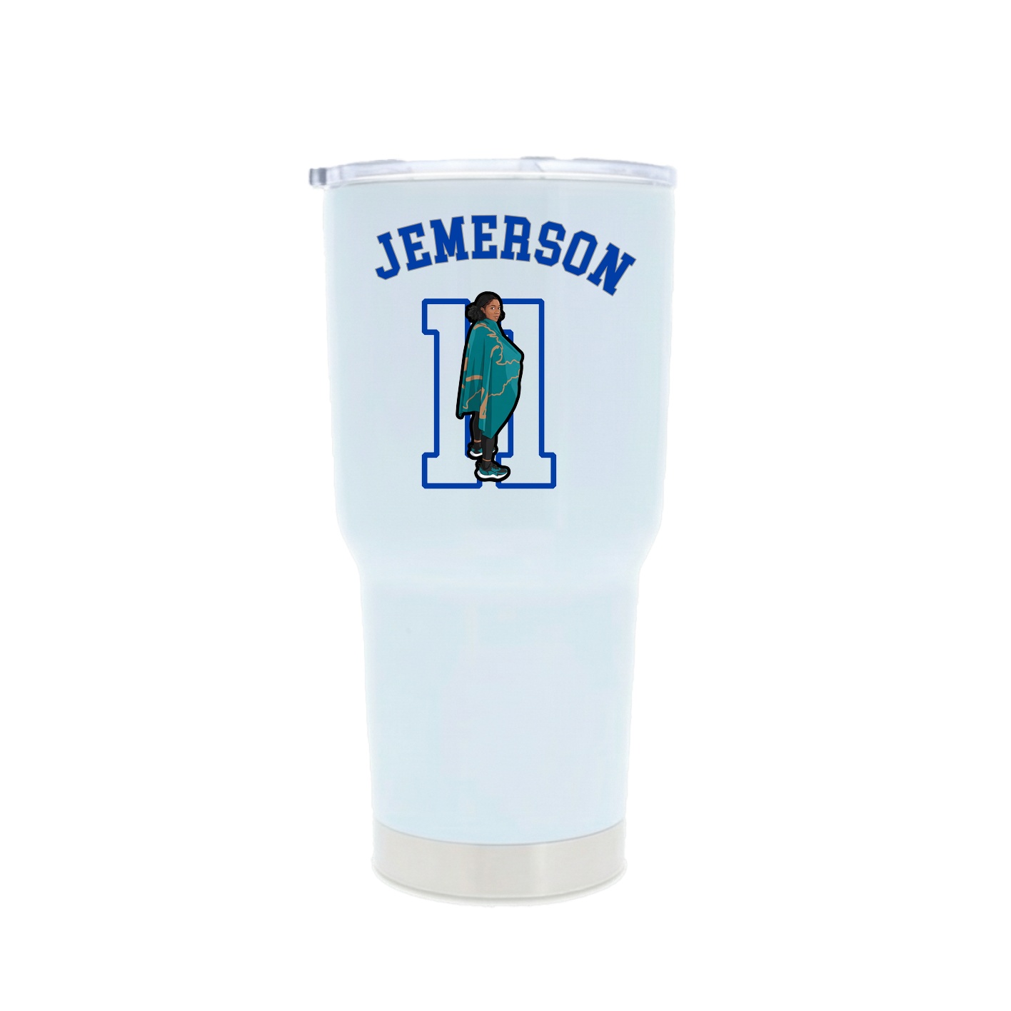 30oz Stainless Steel Tumbler — Shirsey Arch in White