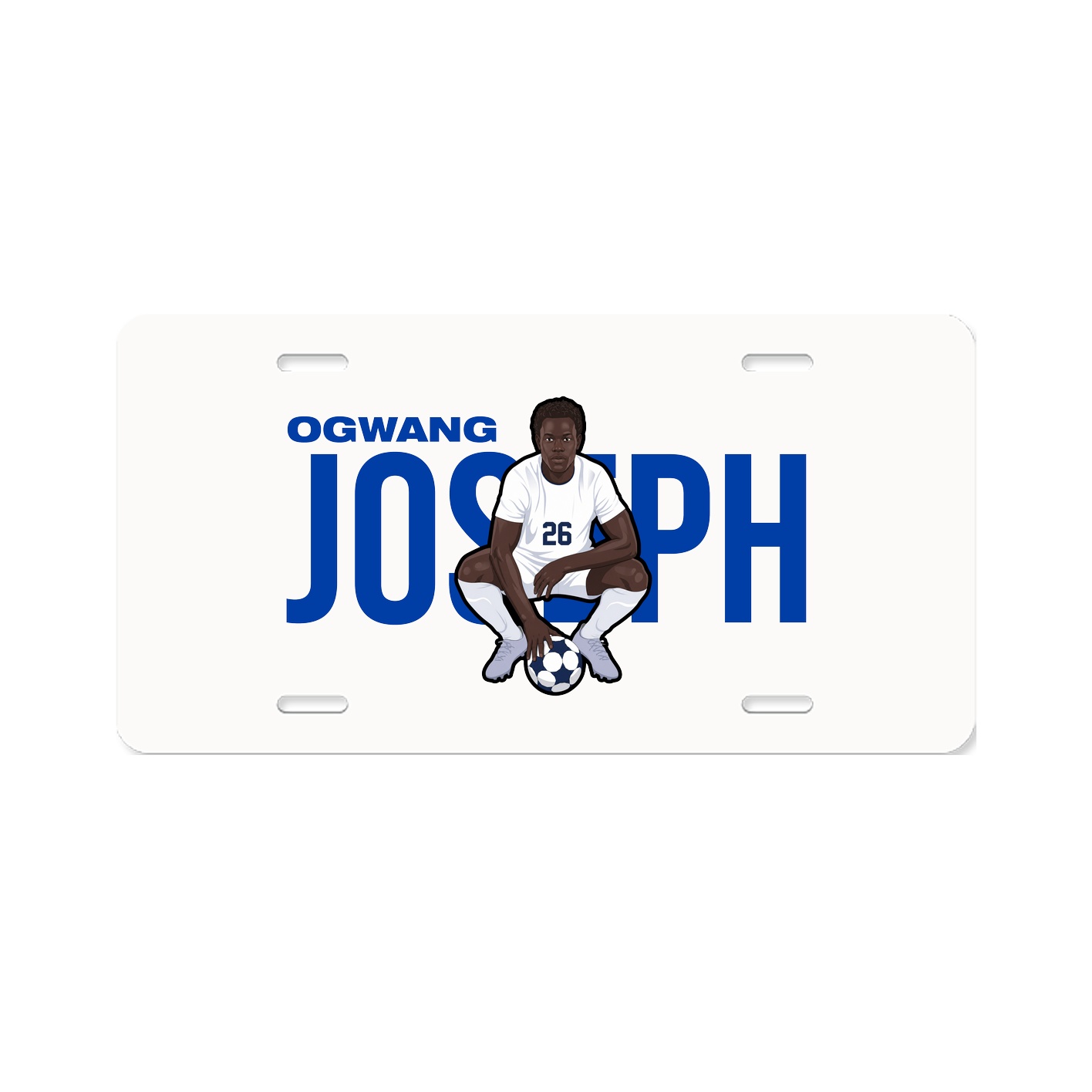 License Plate — Player Name in Classic