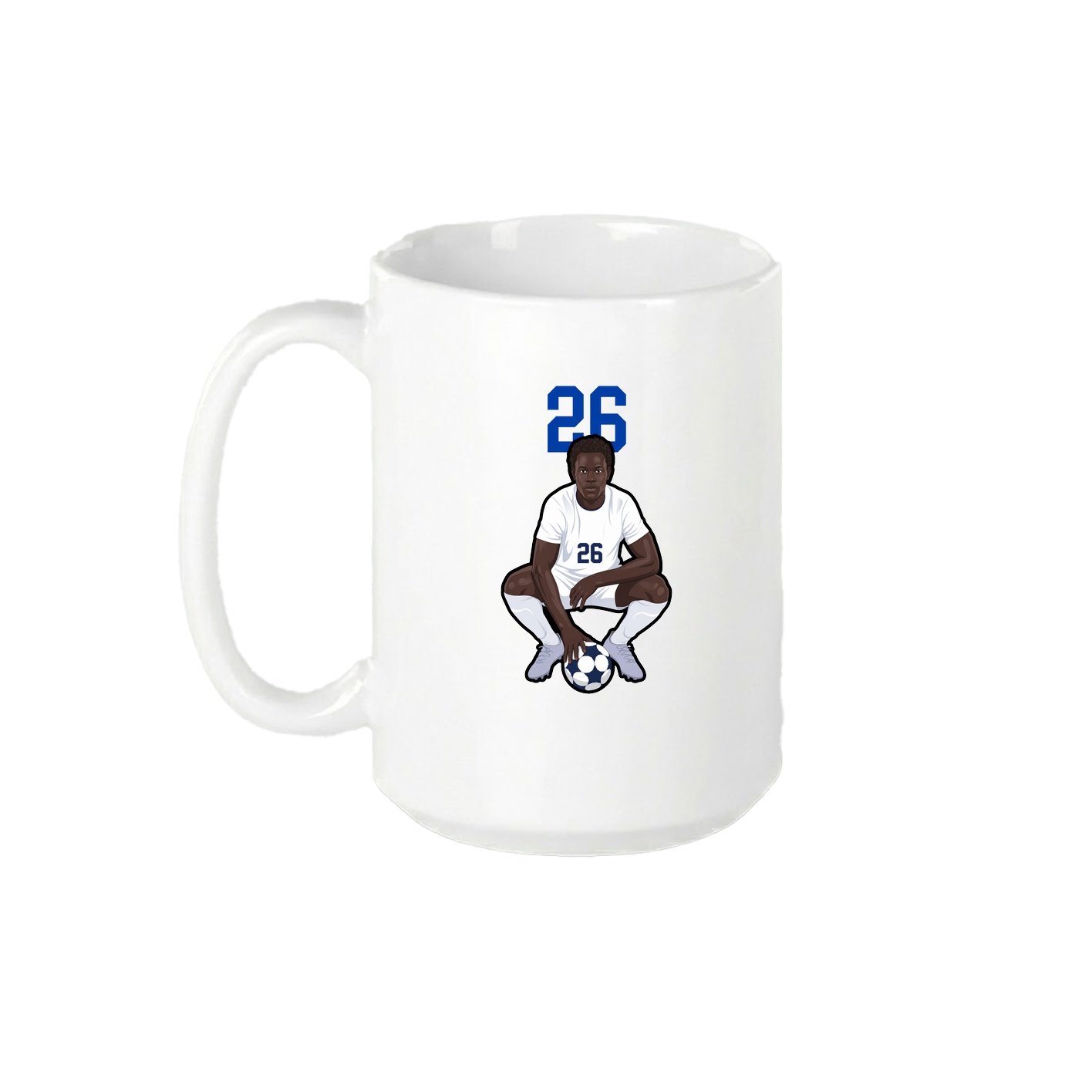 15oz Coffee Mug — Number Top in White