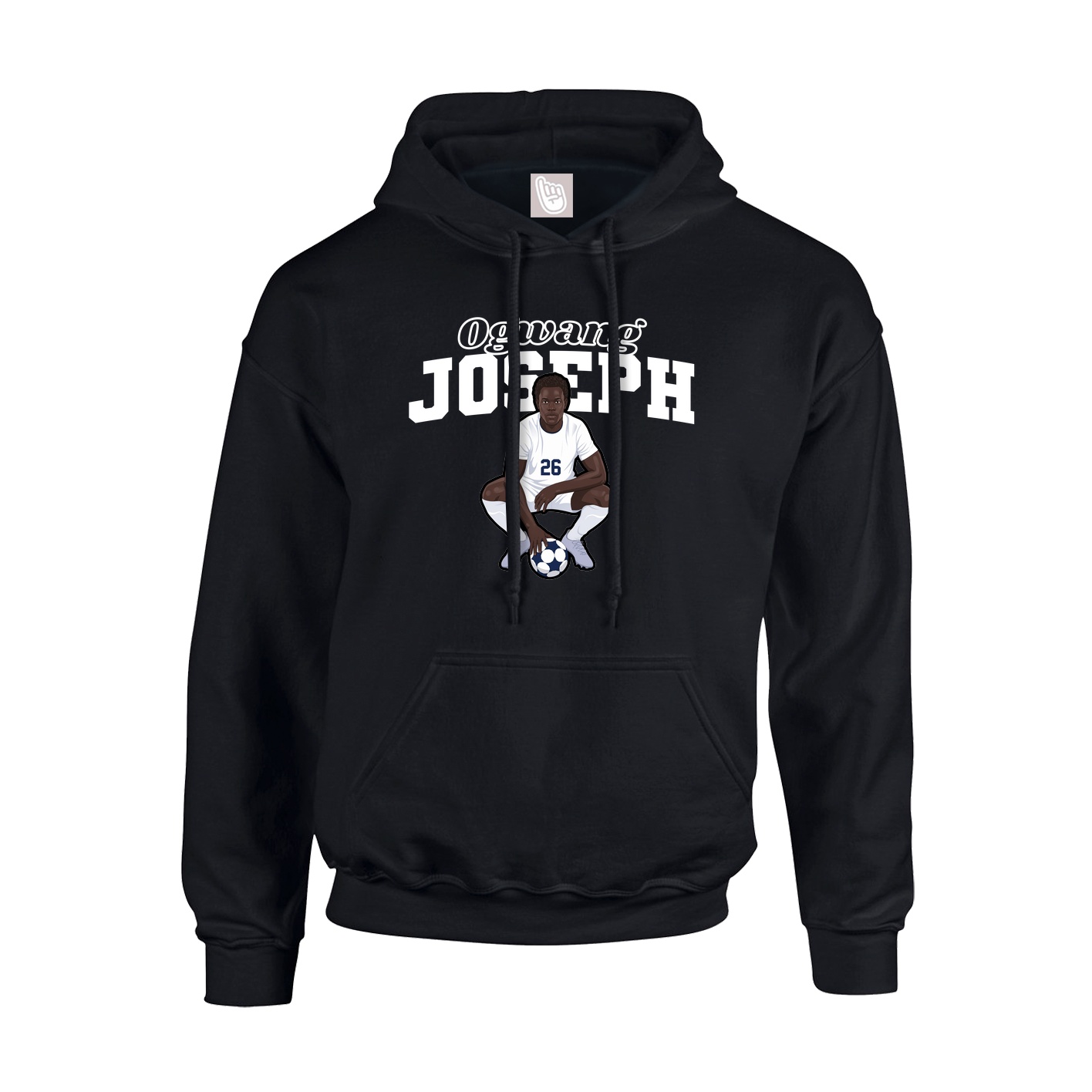 Hoodie — Name Arch in Black