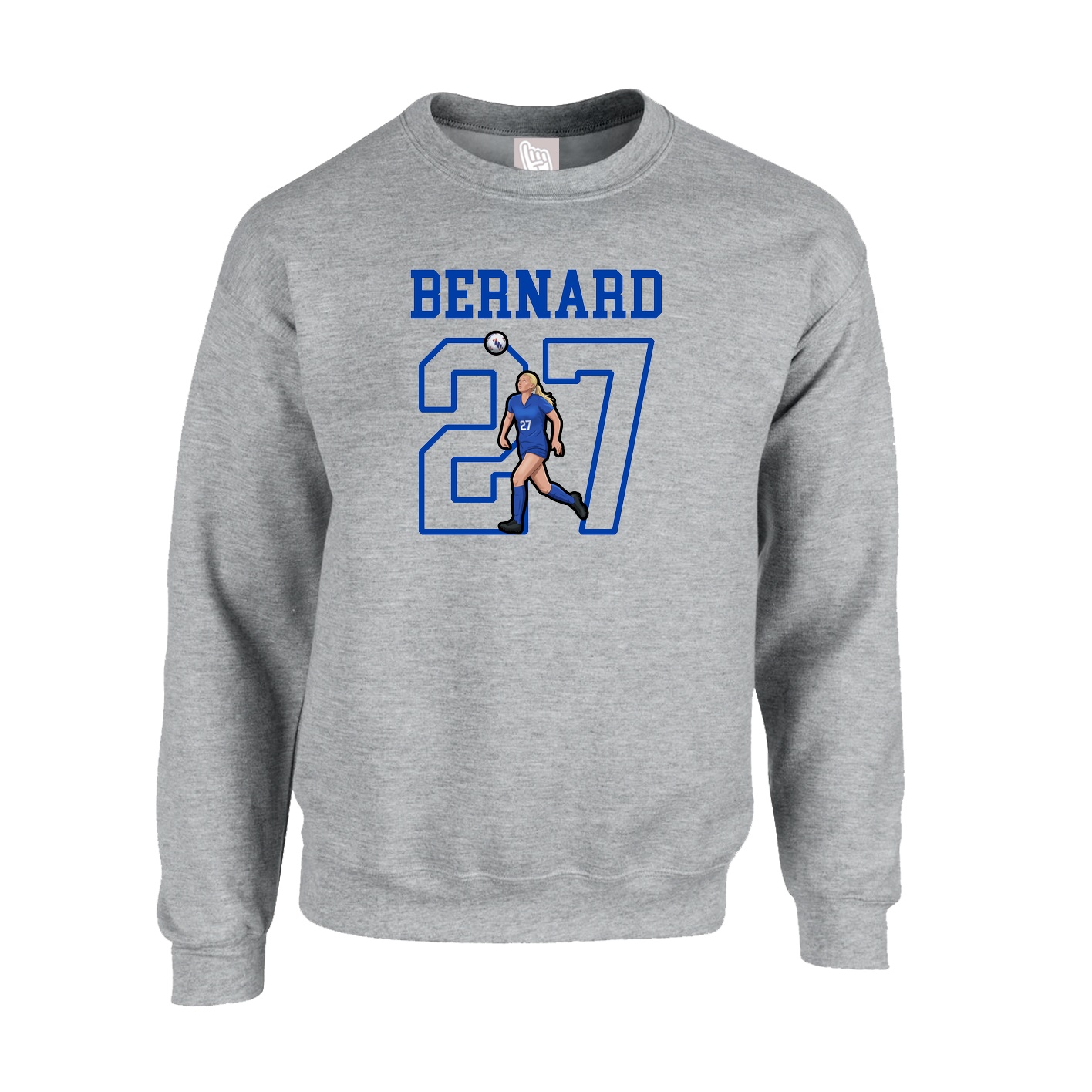 Fleece Crew — Shirsey in Grey