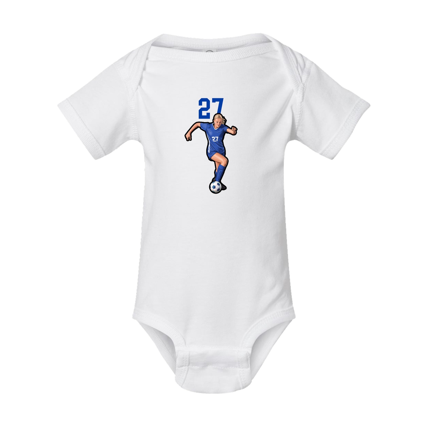 Baby Onesie — Number Top in White