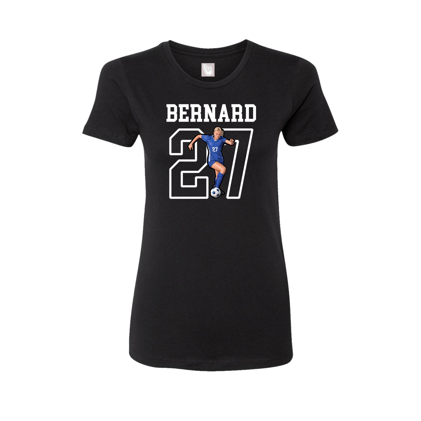 Fitted Women's Tee — Shirsey in Black