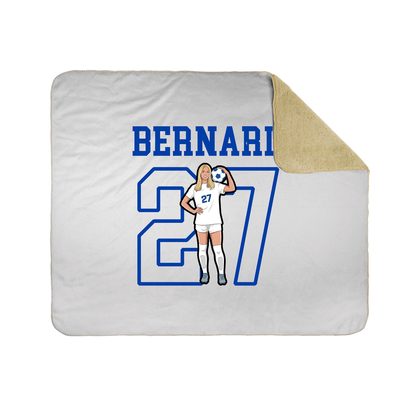 Throw Blanket — Shirsey in White