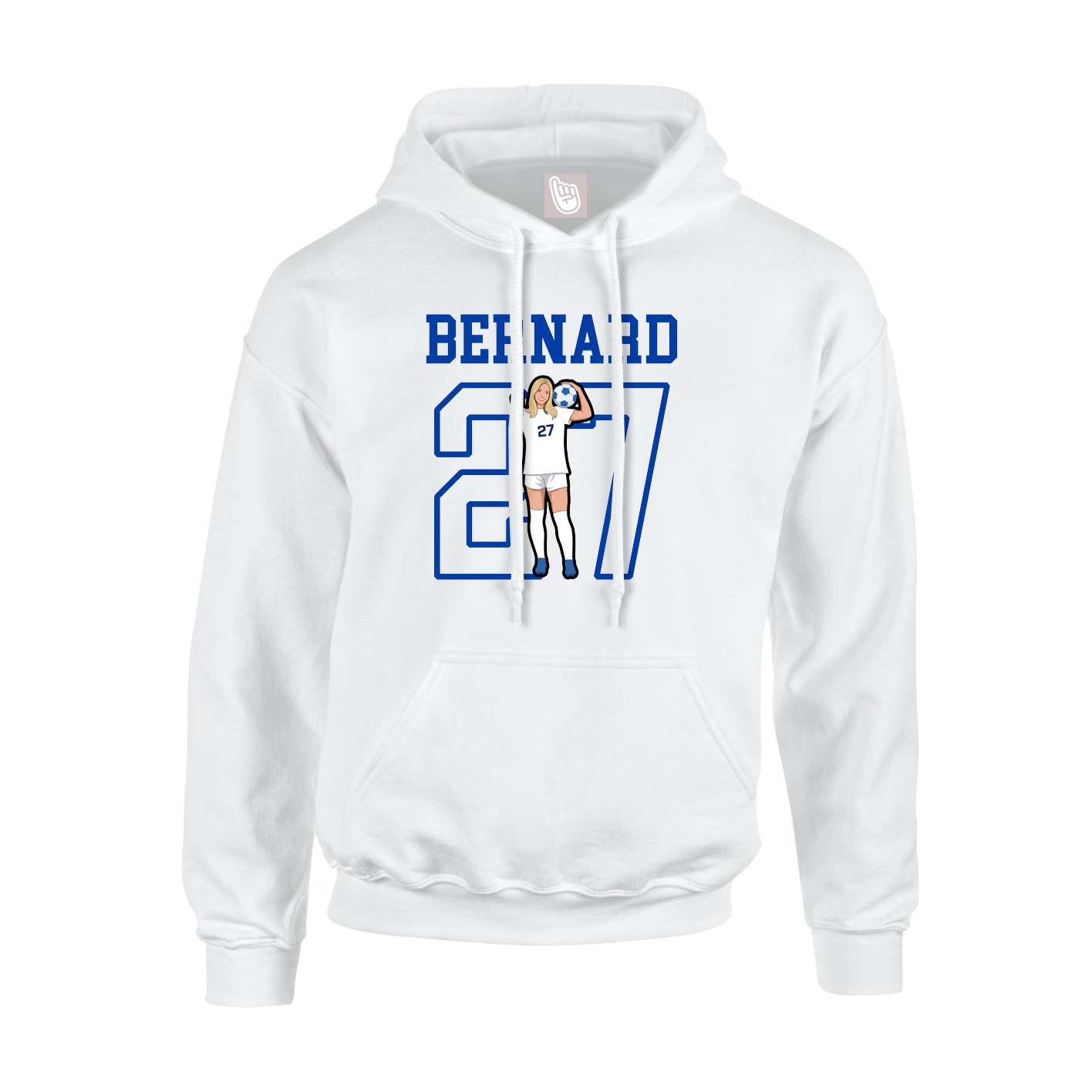 Hoodie — Shirsey in White