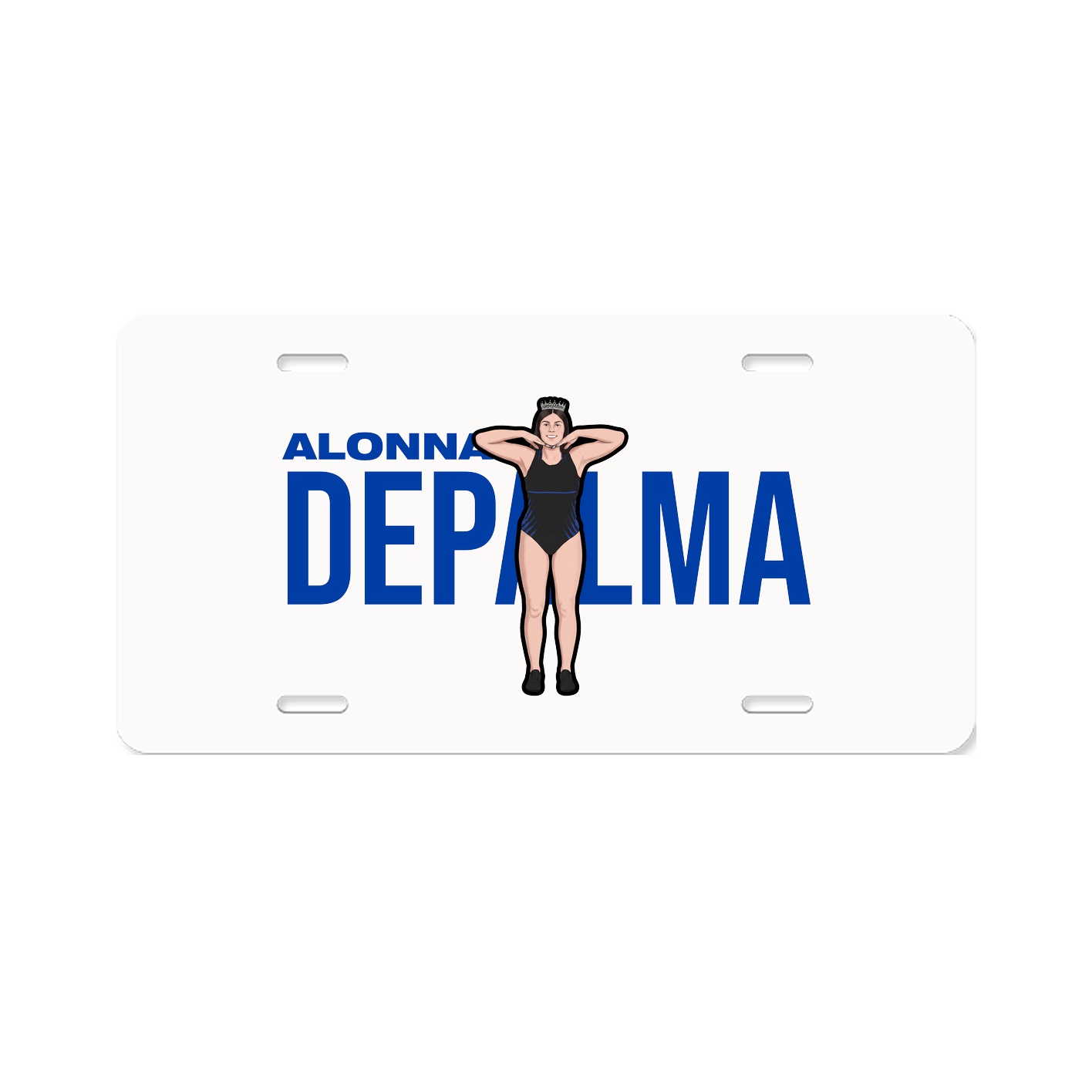 License Plate — Player Name in Classic