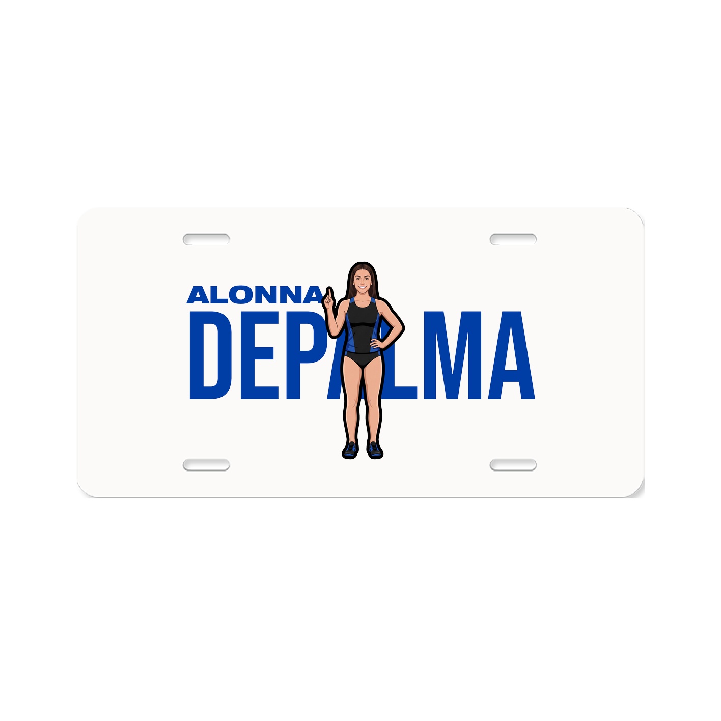 License Plate — Player Name in Classic