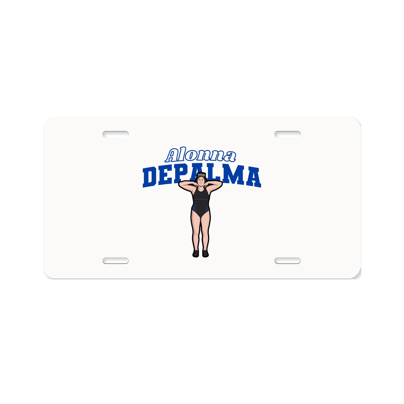 License Plate — Name Arch in Classic