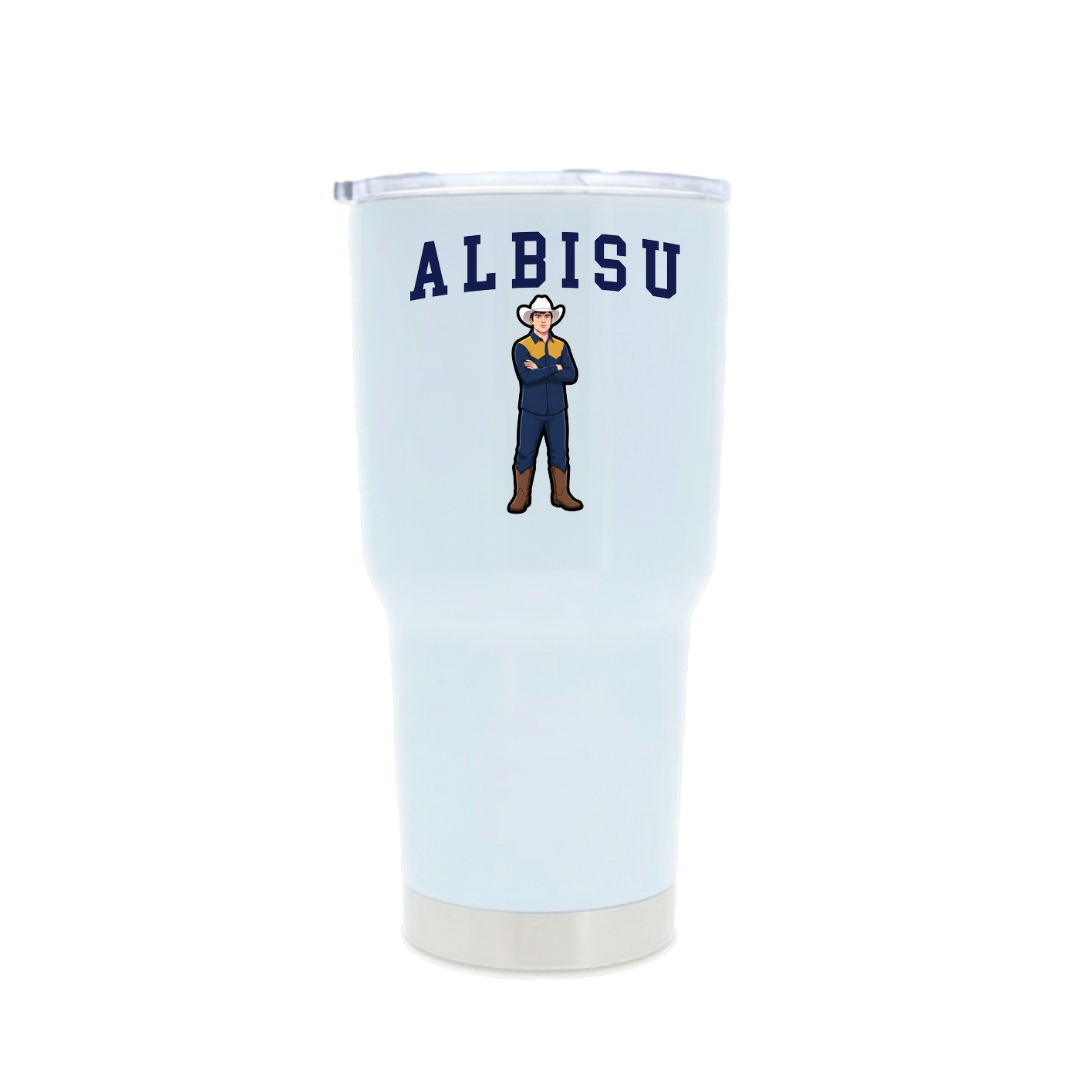 30oz Stainless Steel Tumbler — Shirsey in White