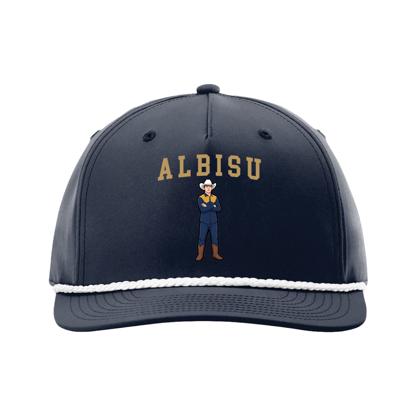 Five-Panel Classic Rope Cap — Shirsey in Navy