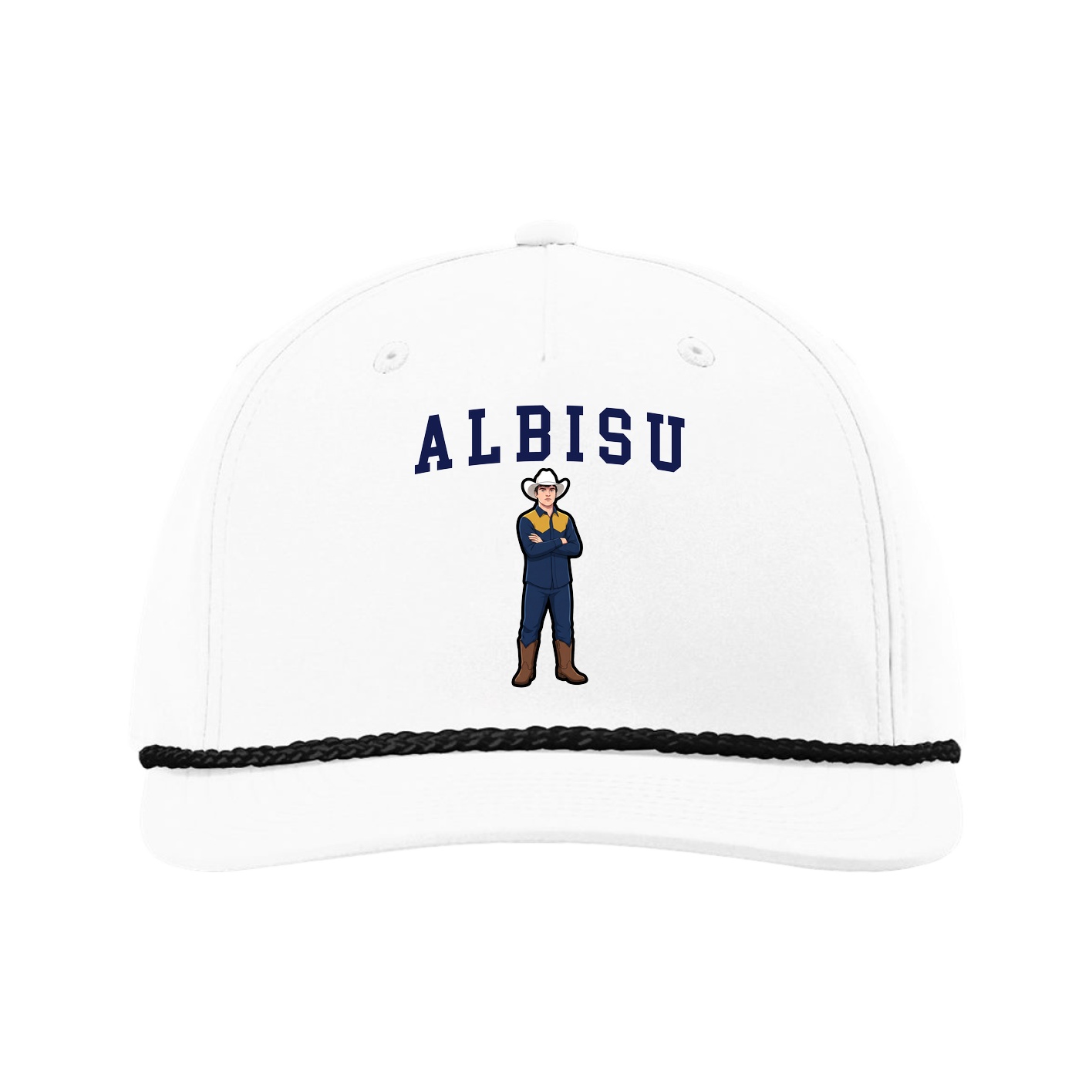 Five-Panel Classic Rope Cap — Shirsey in White