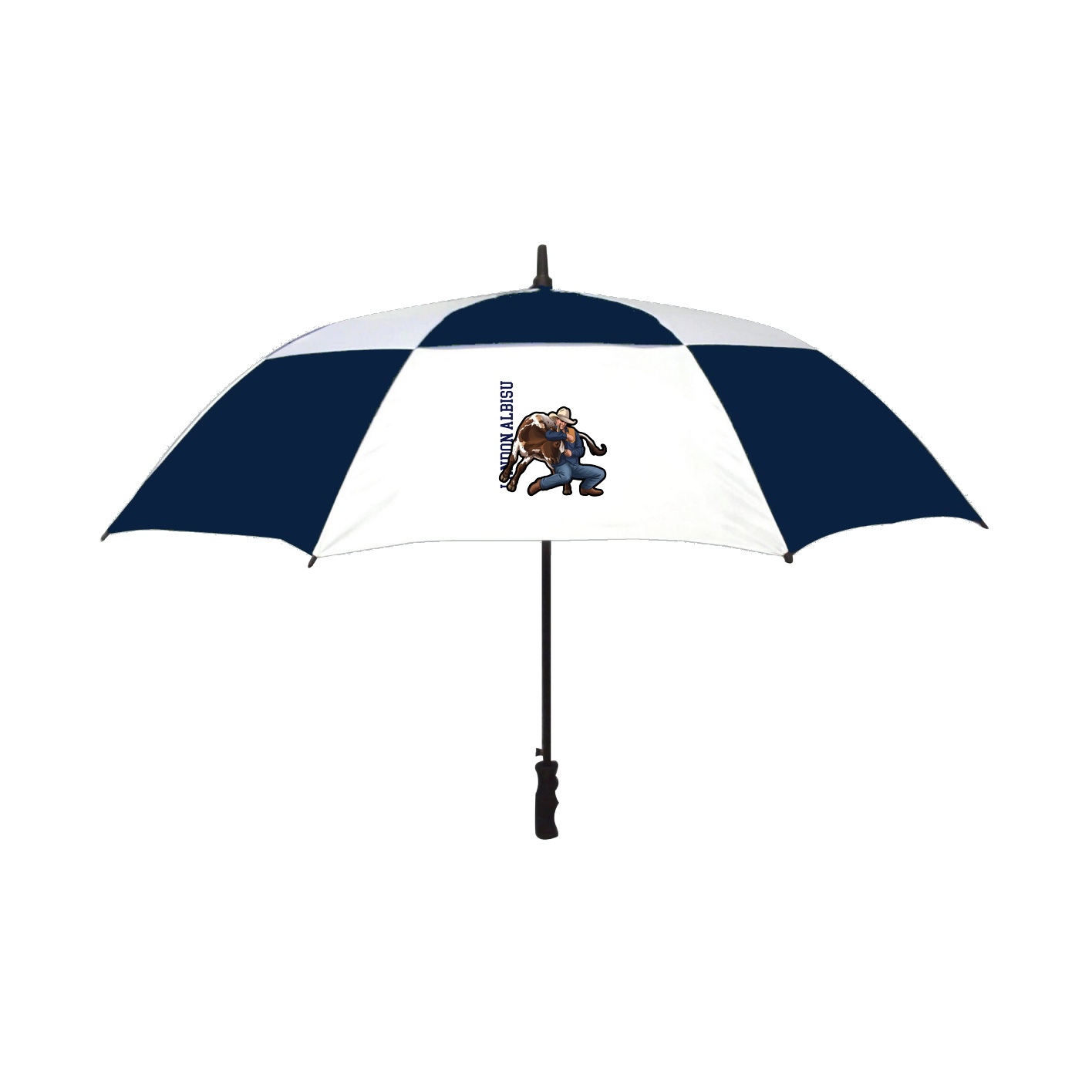 Golf Umbrella — Name Vertical in Navy