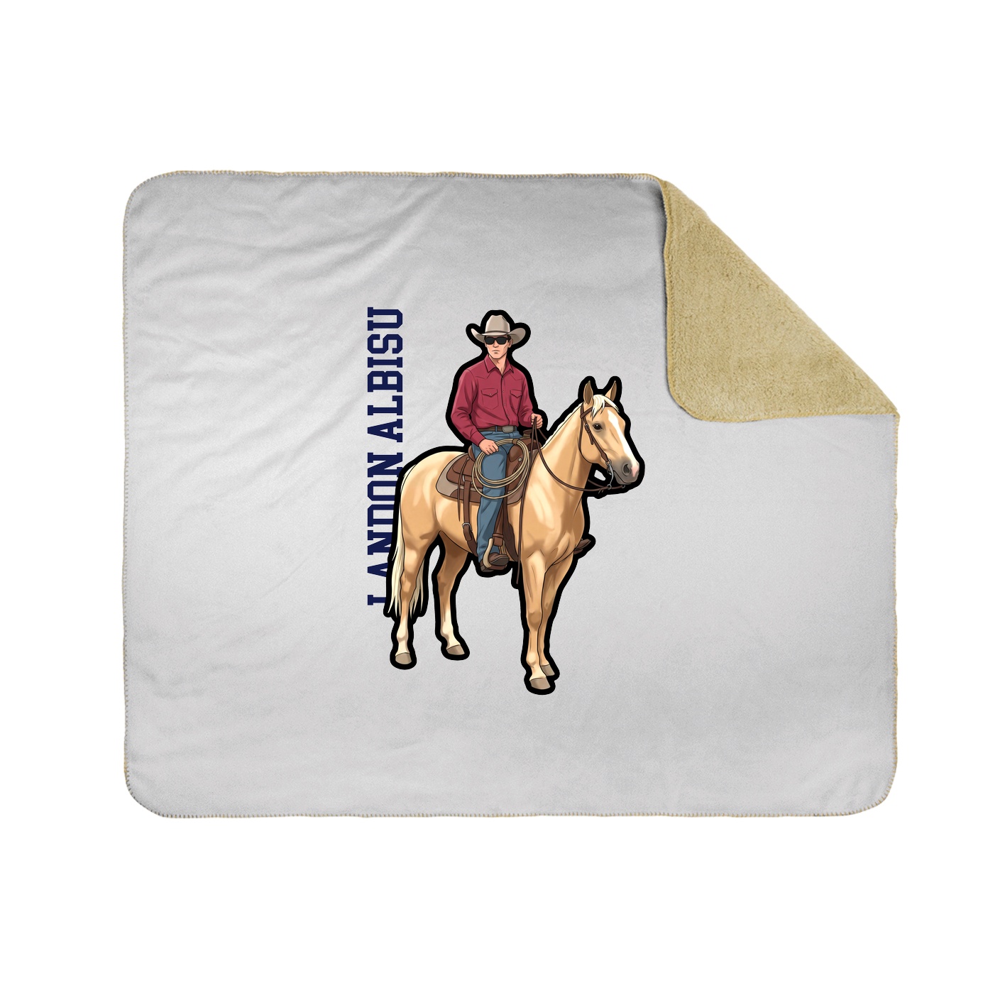 50x60 Sherpa Lined Throw Blanket