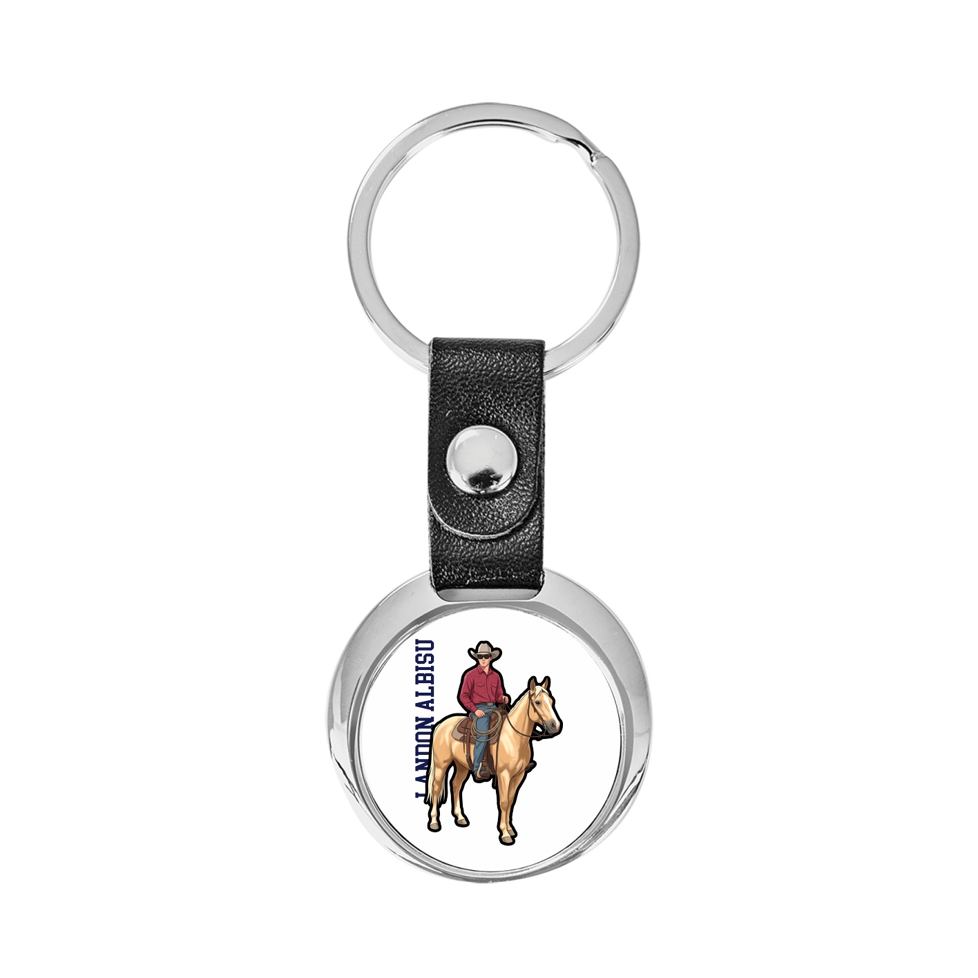 Key Chain — Name Vertical in Classic