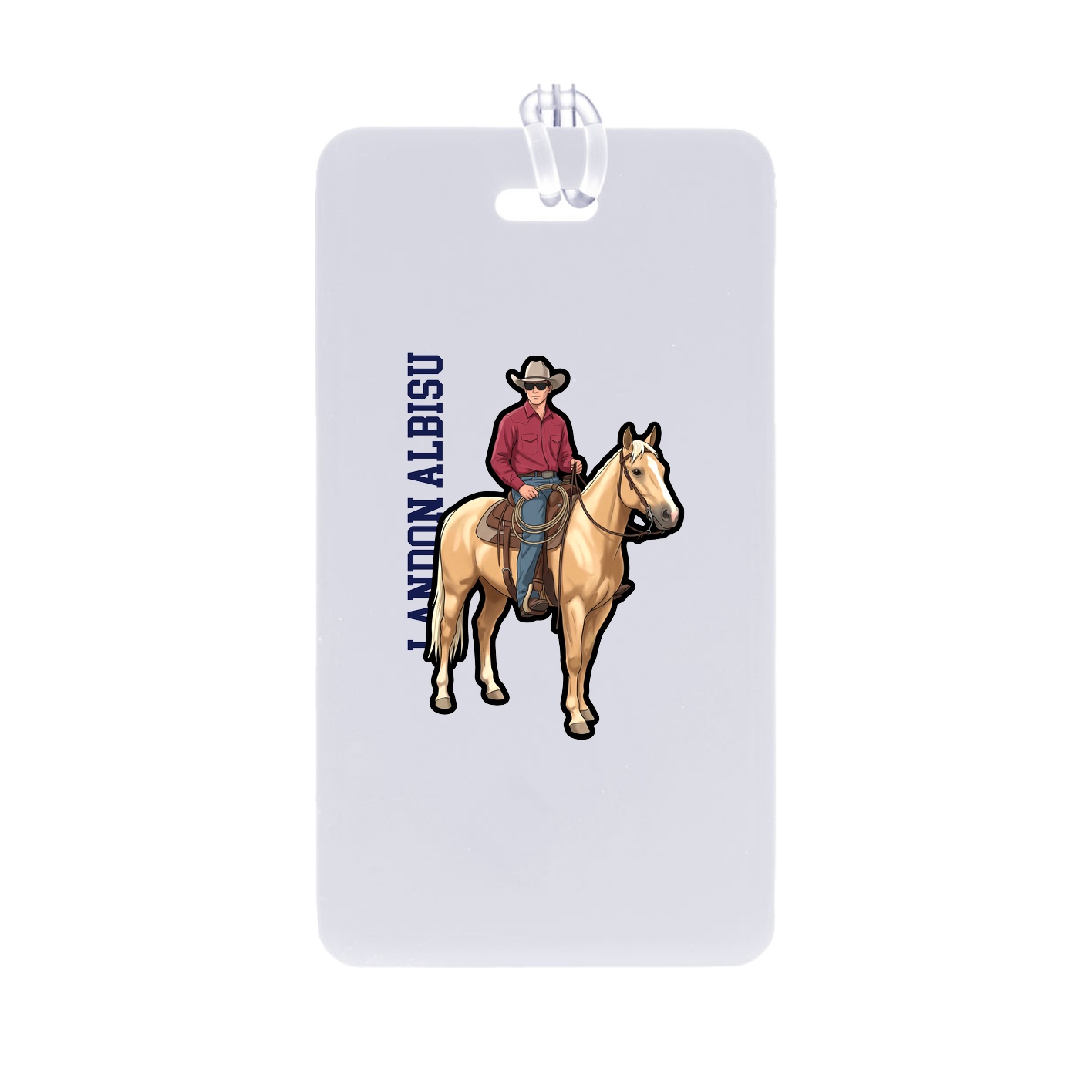 Bag Tag — Name Vertical in Classic