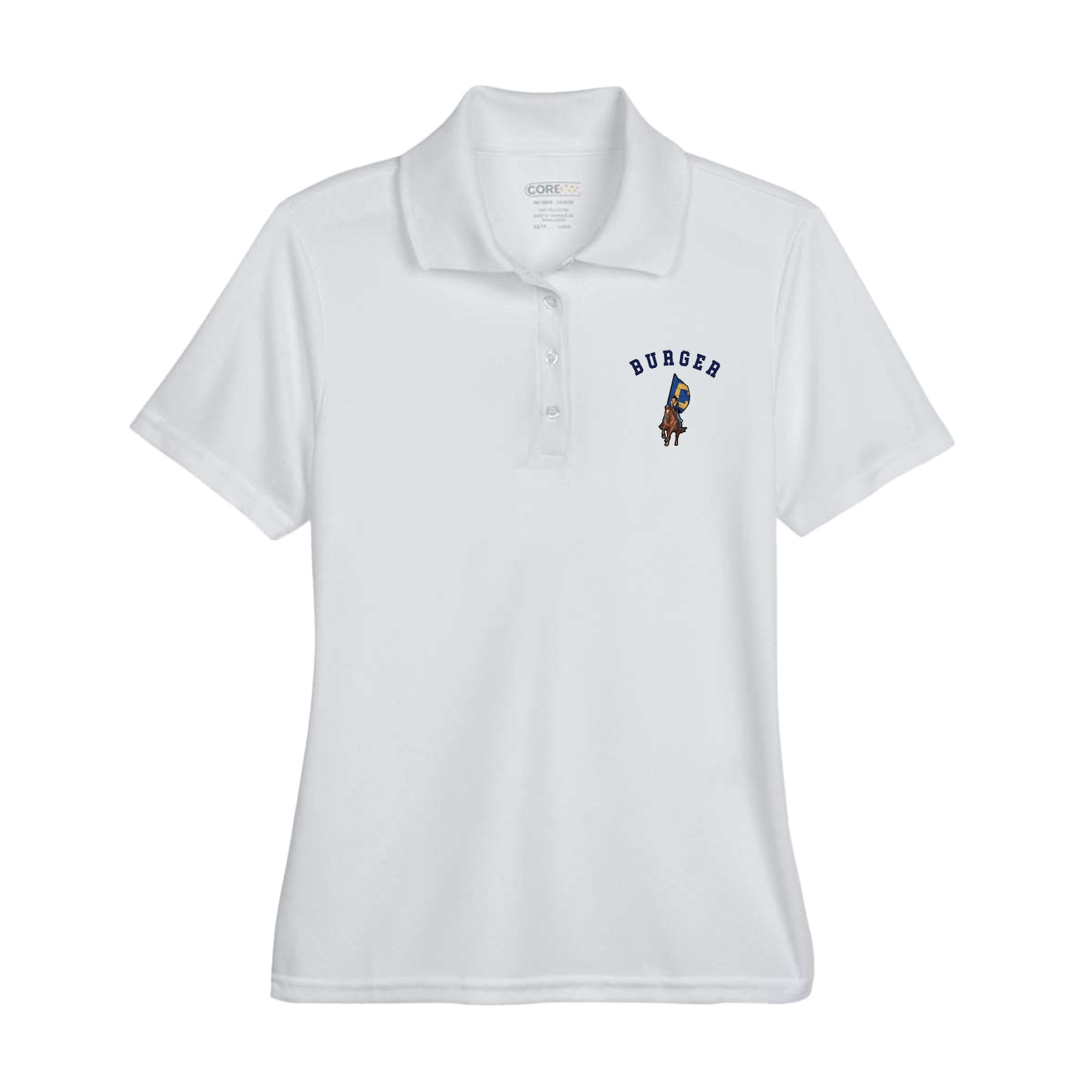 Womens Performance Polo — Shirsey Arch in Grey