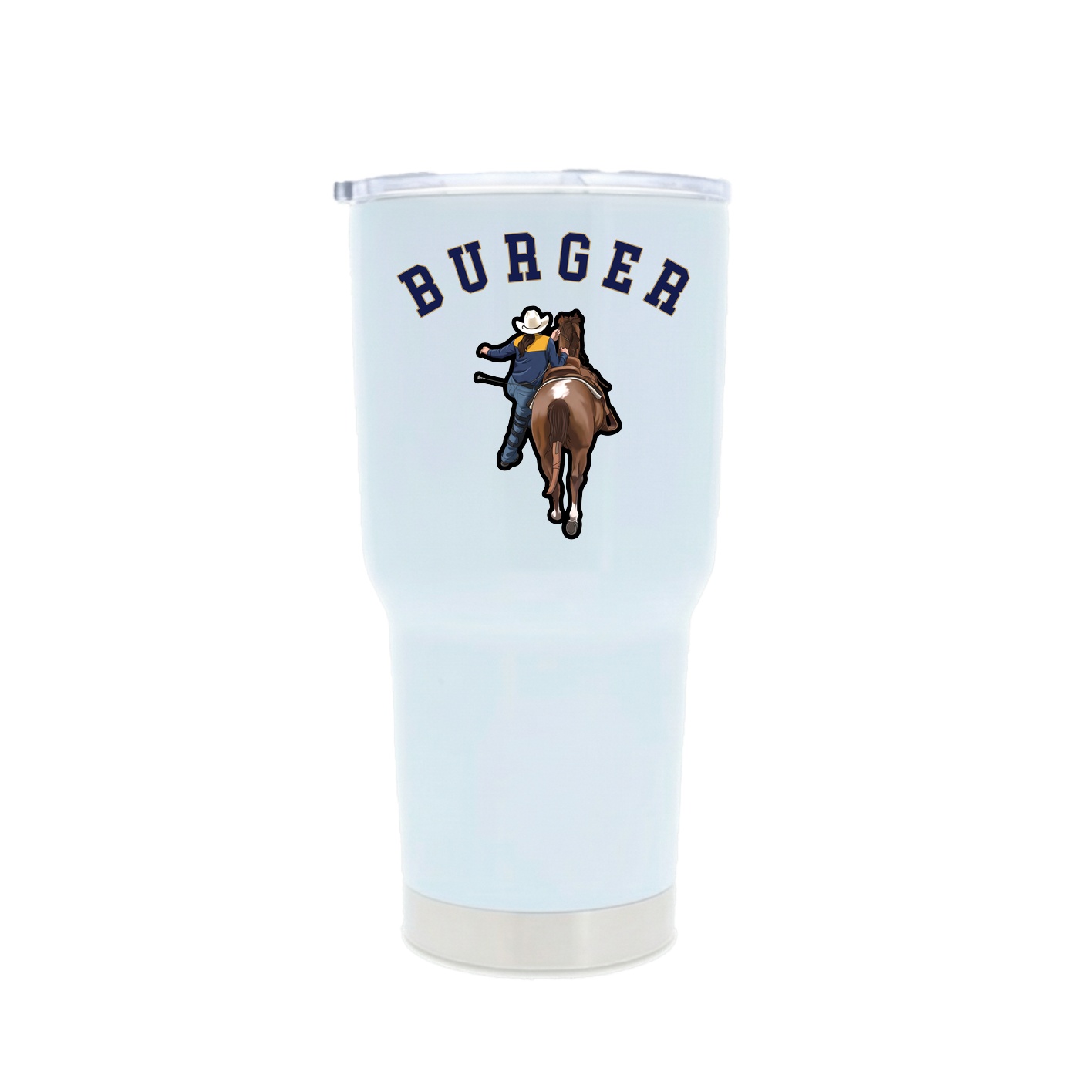 30oz Stainless Steel Tumbler — Shirsey Arch in White