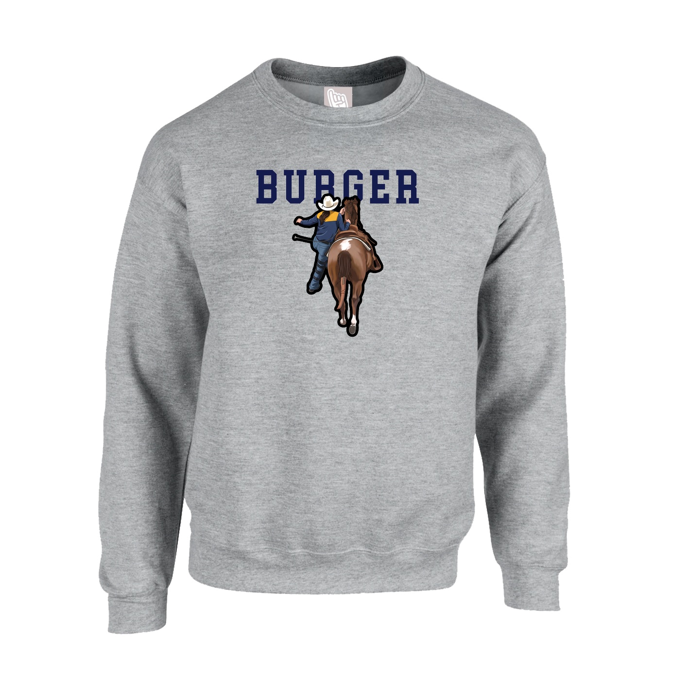 Fleece Crew — Shirsey in Grey