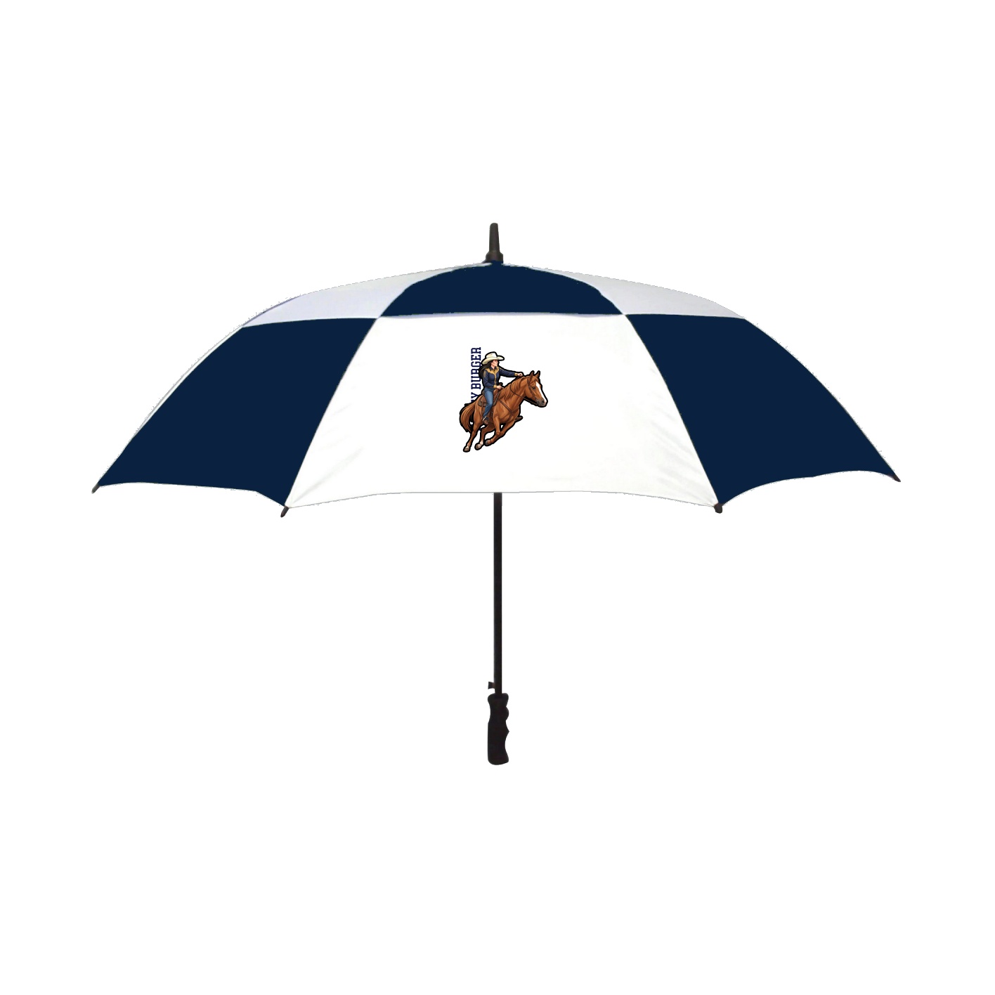 Golf Umbrella — Name Vertical in Navy