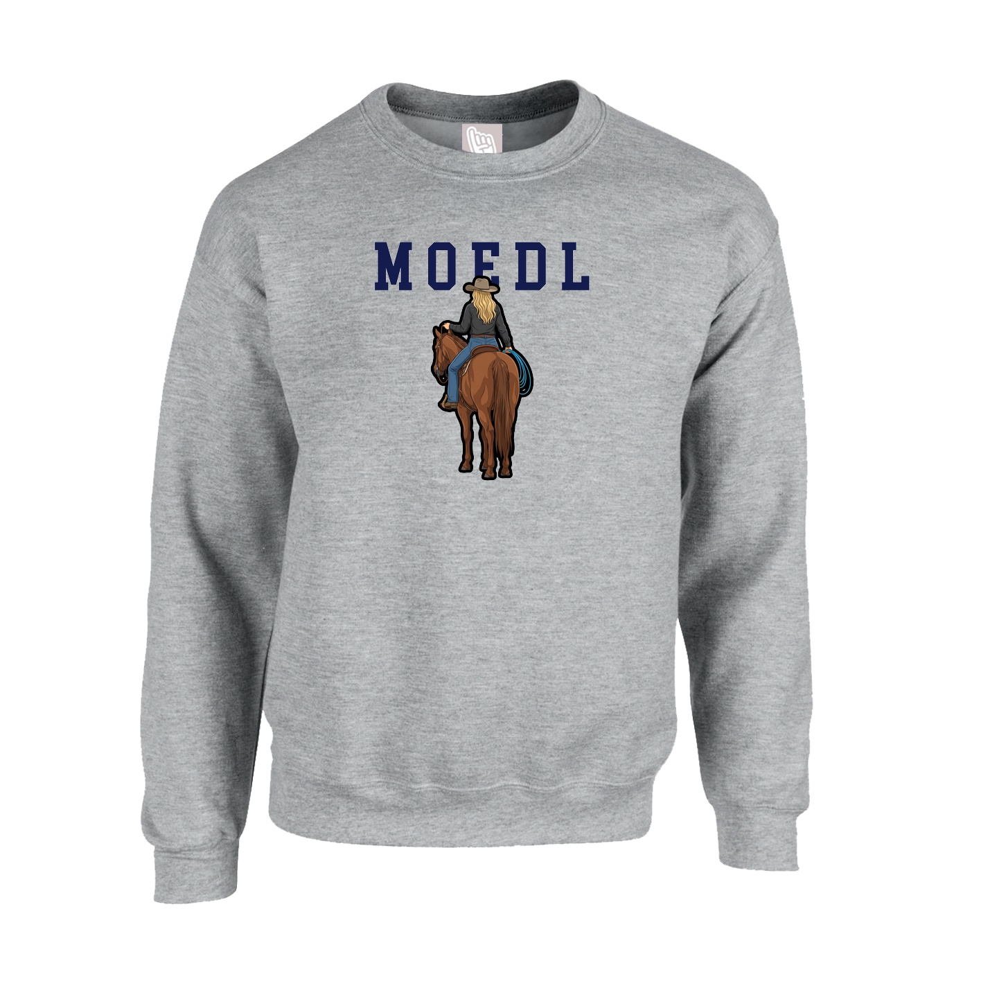 Fleece Crew — Shirsey in Grey