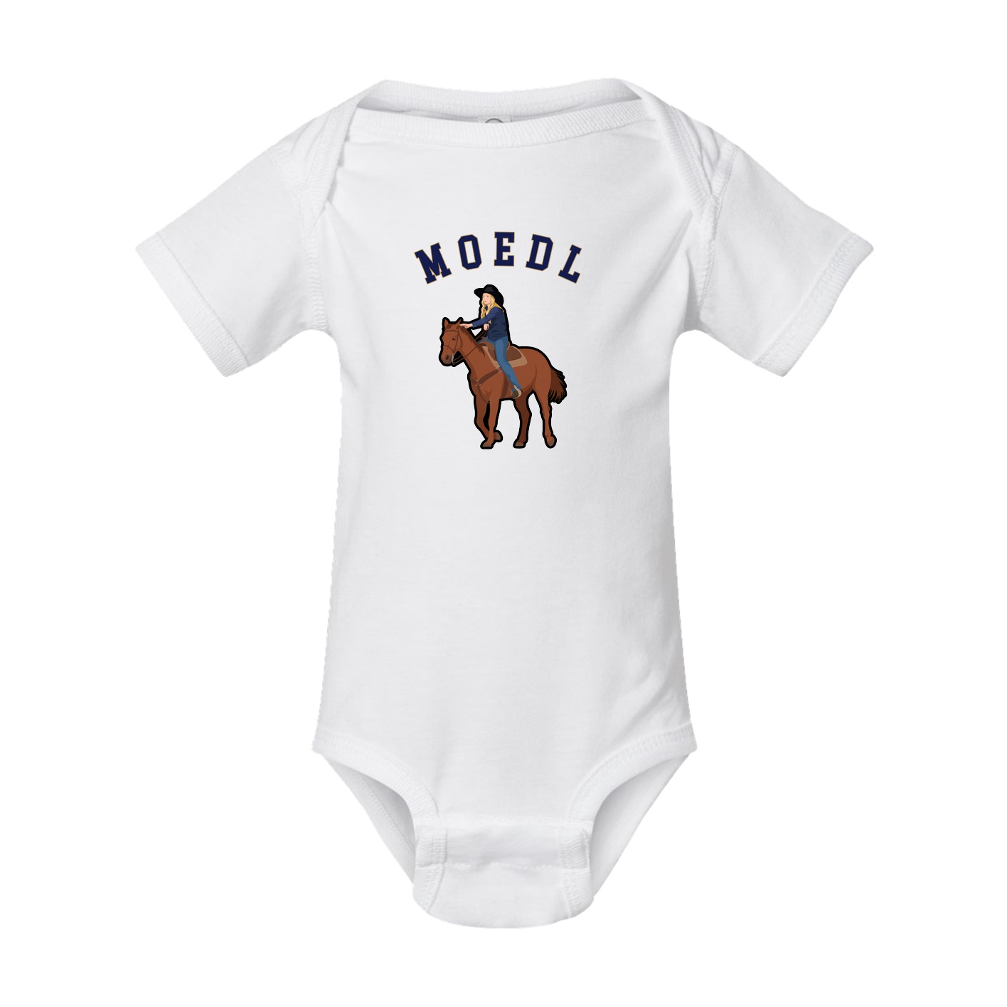 Baby Onesie — Shirsey Arch in White