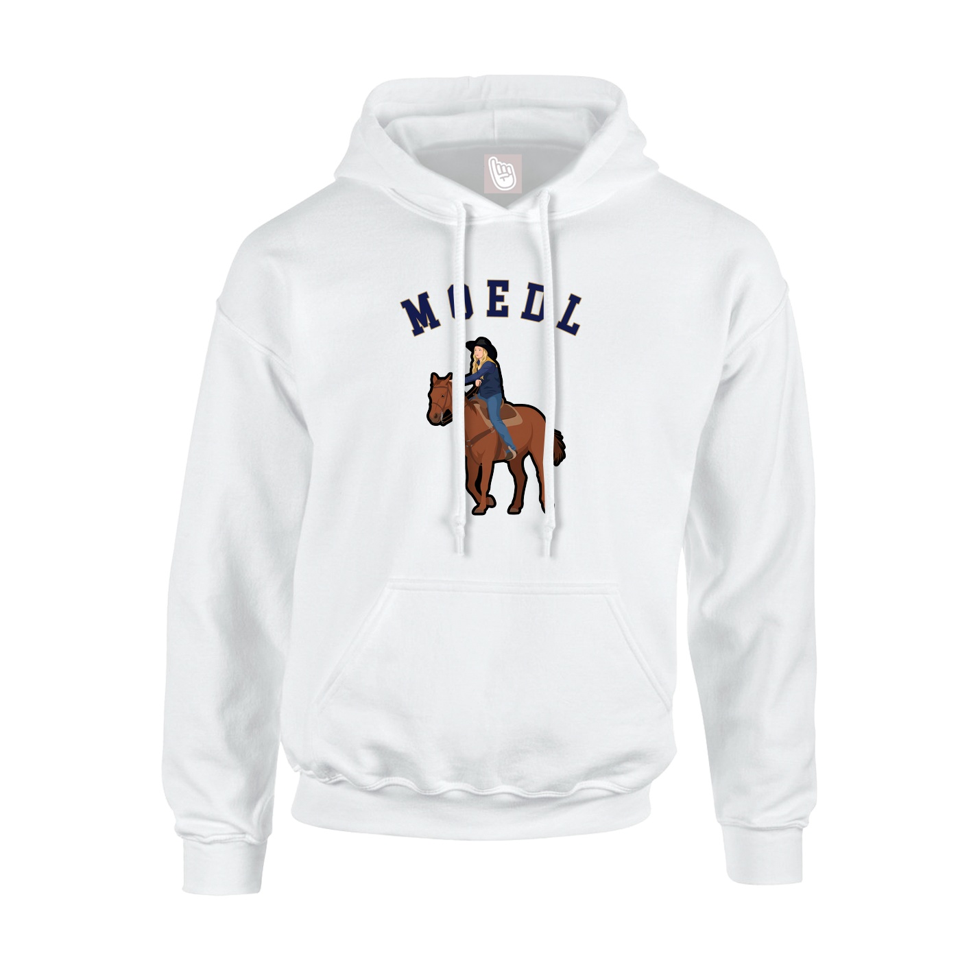 Youth Hoodie — Shirsey Arch in White
