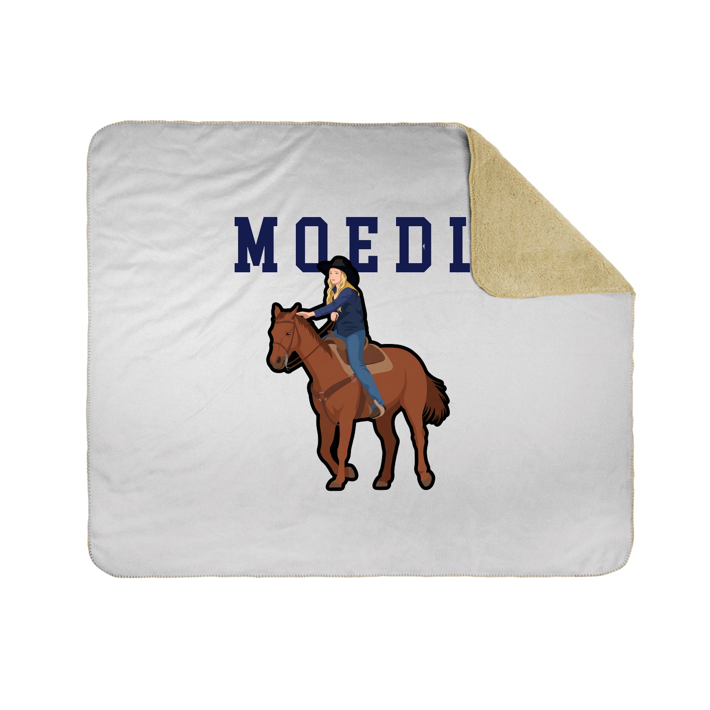 Throw Blanket — Shirsey in White