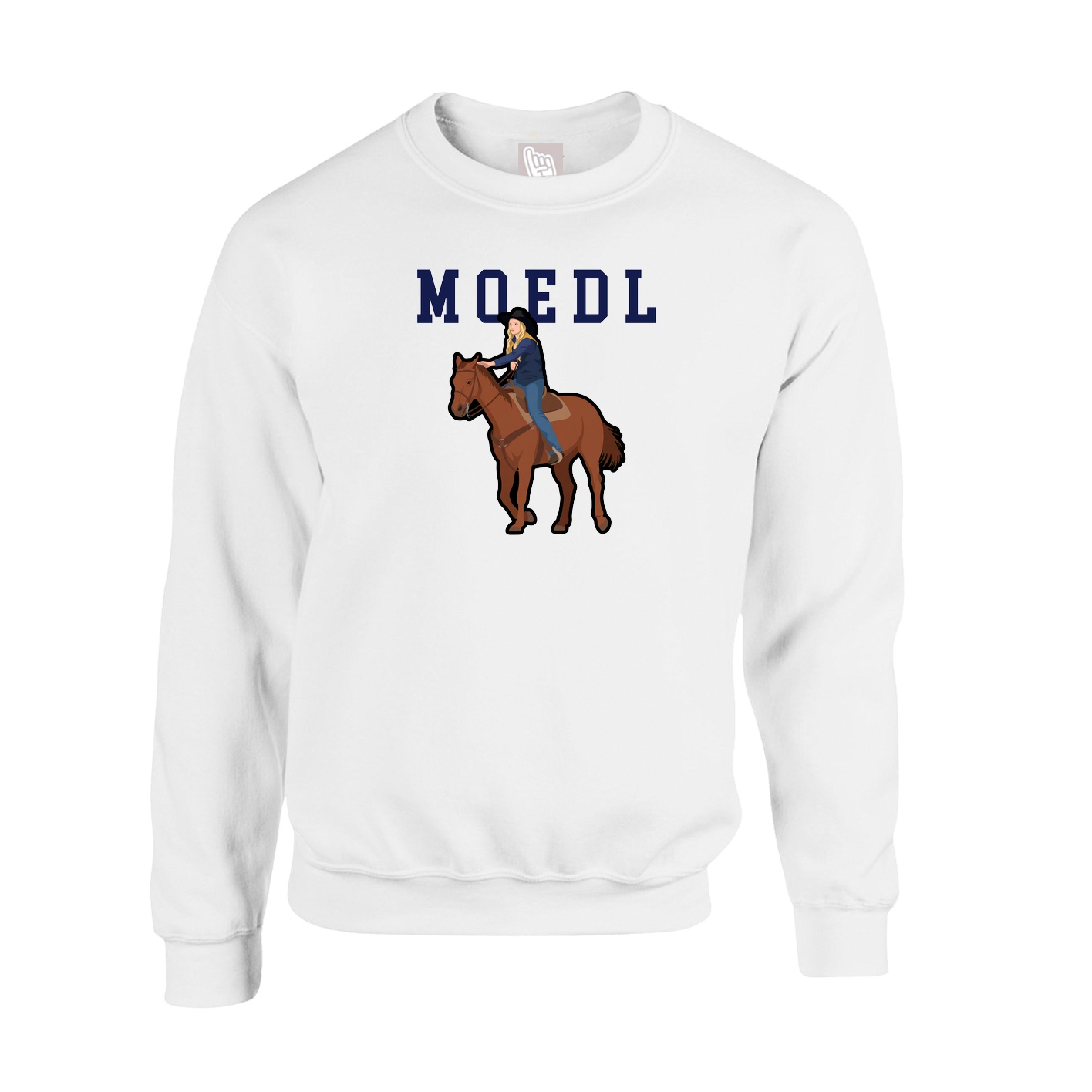 Fleece Crew — Shirsey in White