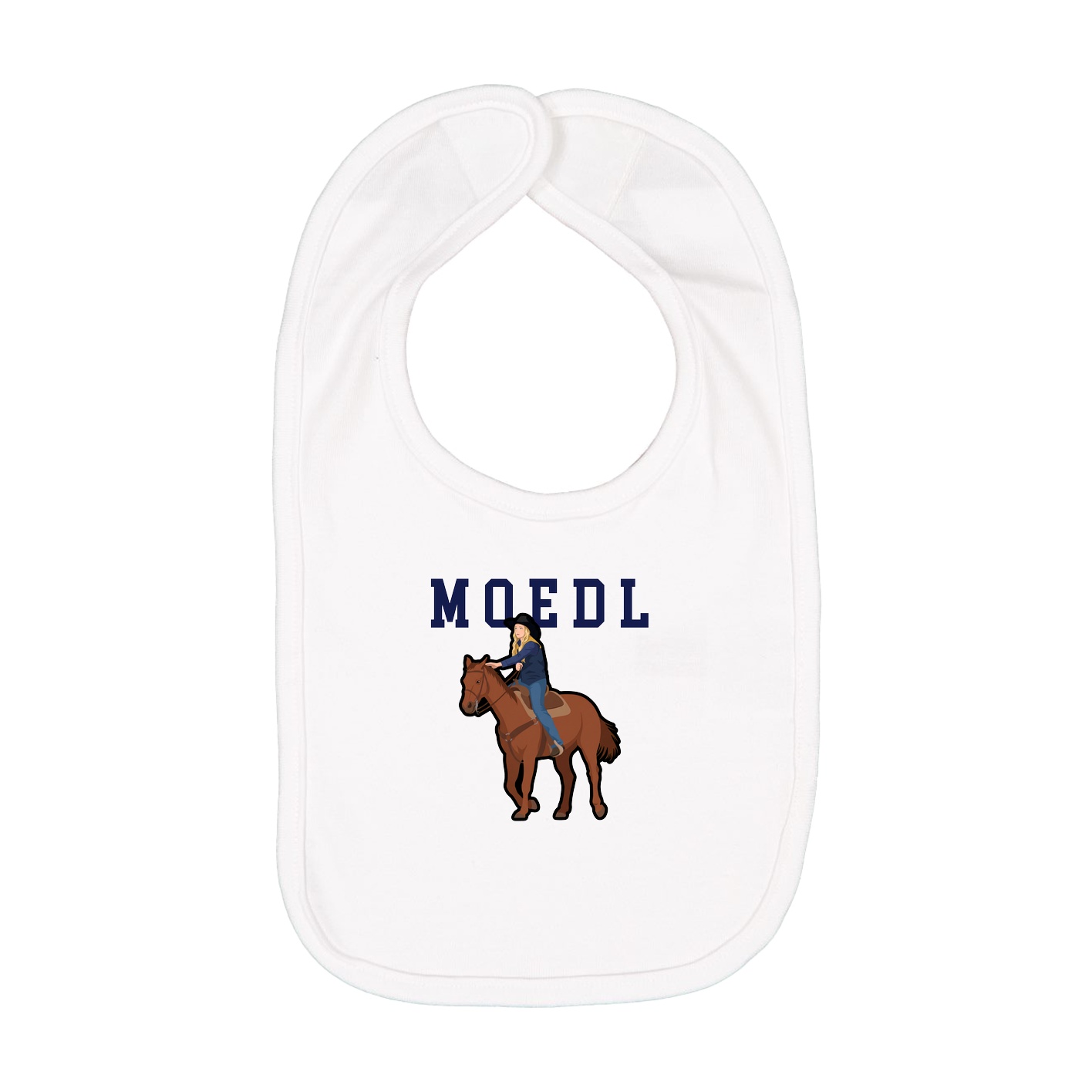 Infant Bib — Shirsey in White