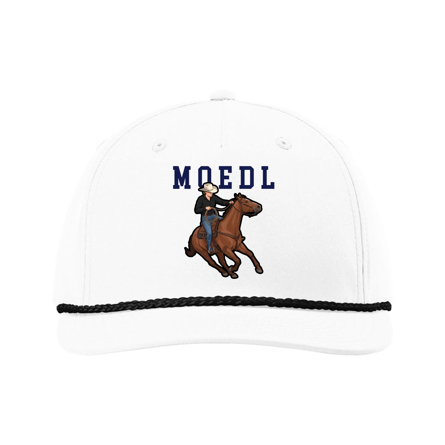 Five-Panel Classic Rope Cap — Shirsey in White