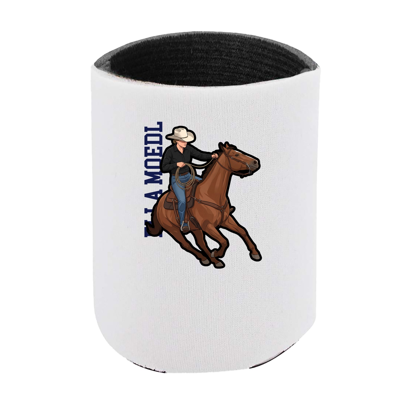 Can Holder — Name Vertical in White