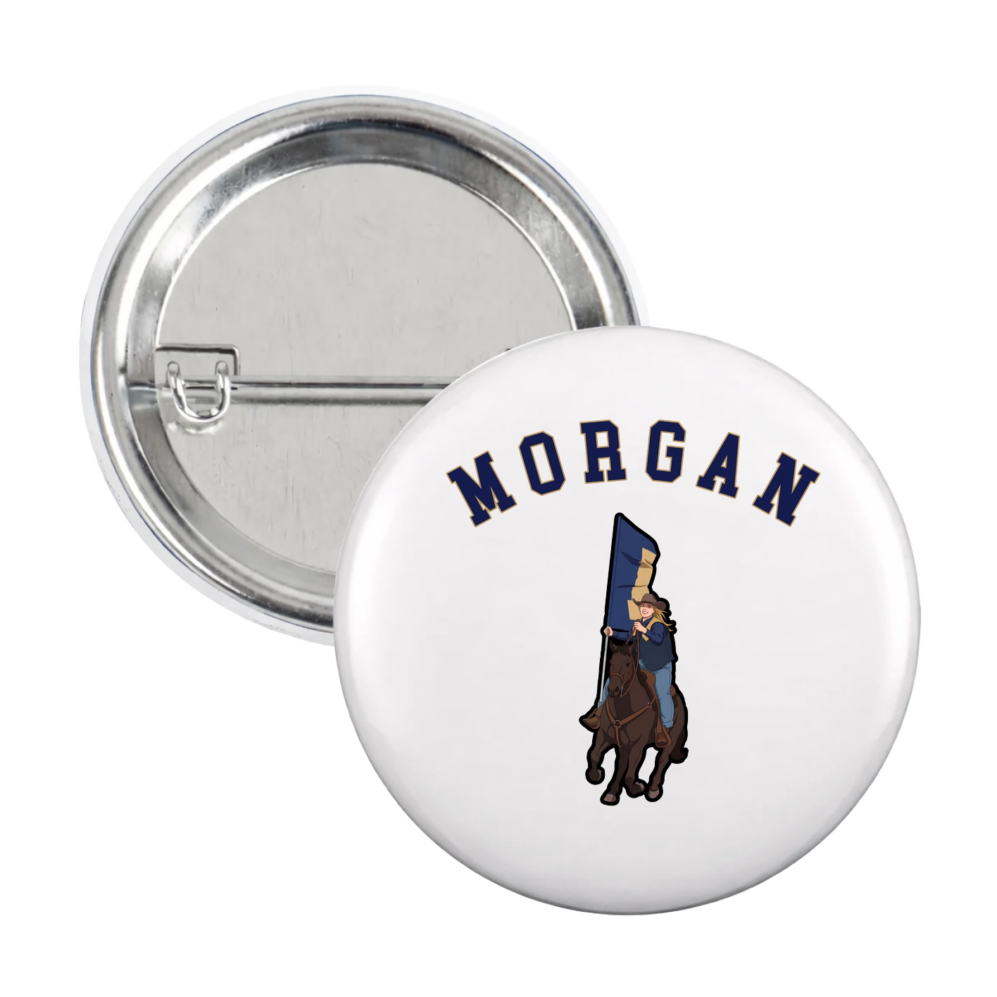 Game Day Button — Shirsey Arch in White