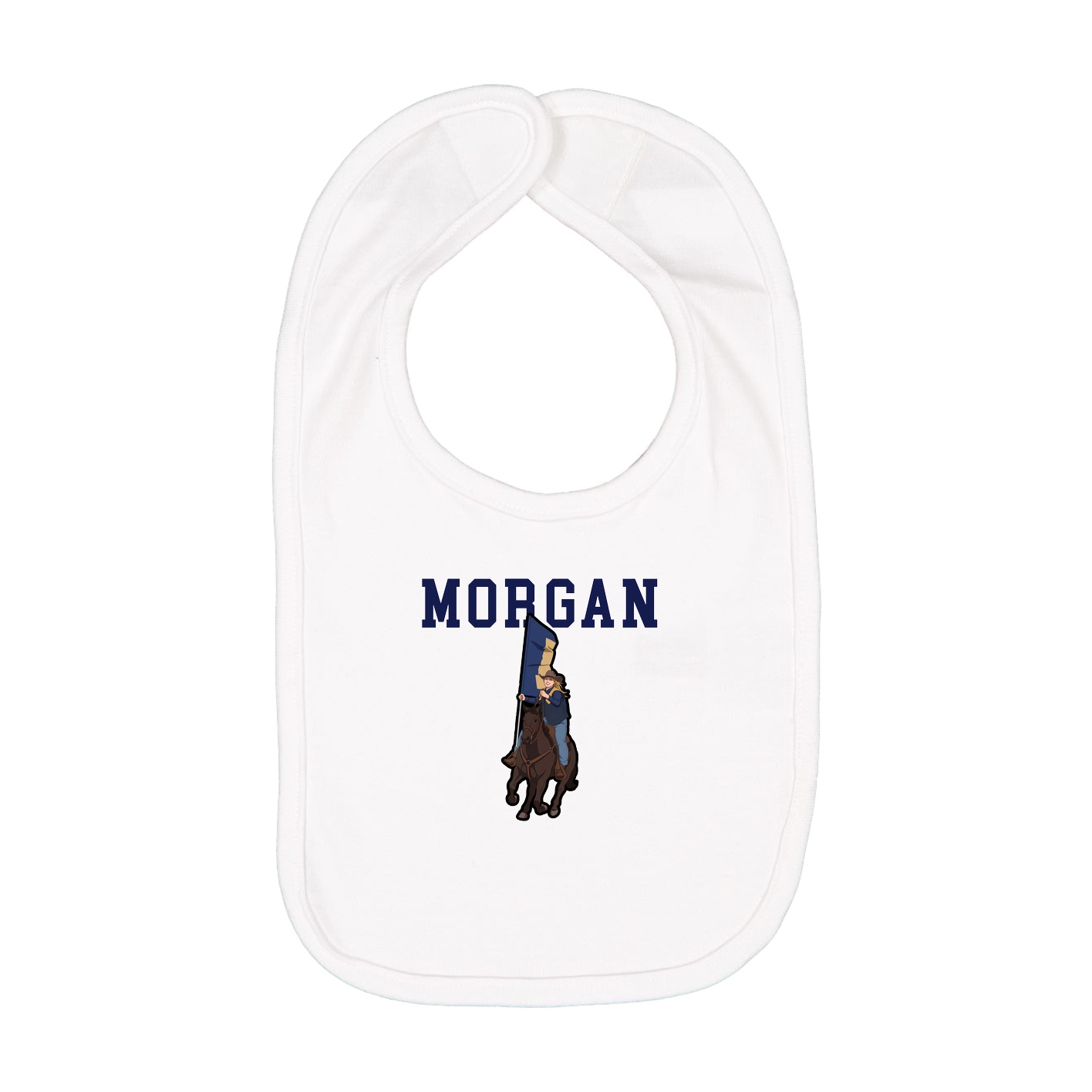 Infant Bib — Shirsey in White
