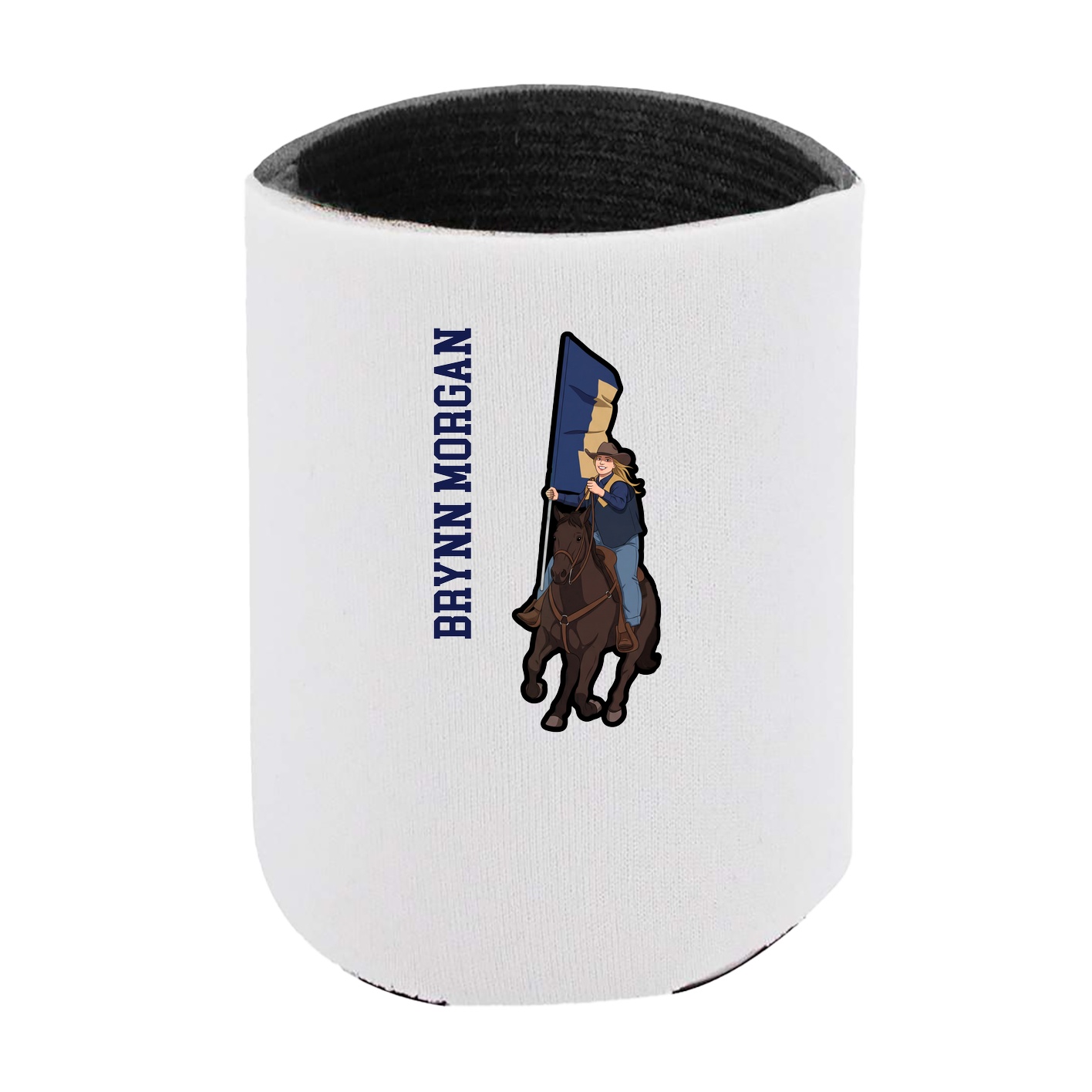 Can Holder — Name Vertical in White