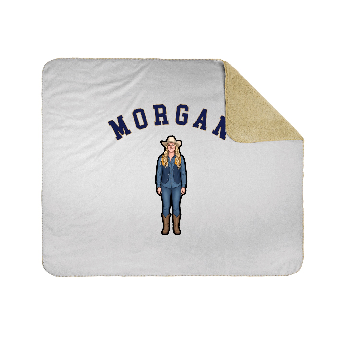 Throw Blanket — Shirsey Arch in White