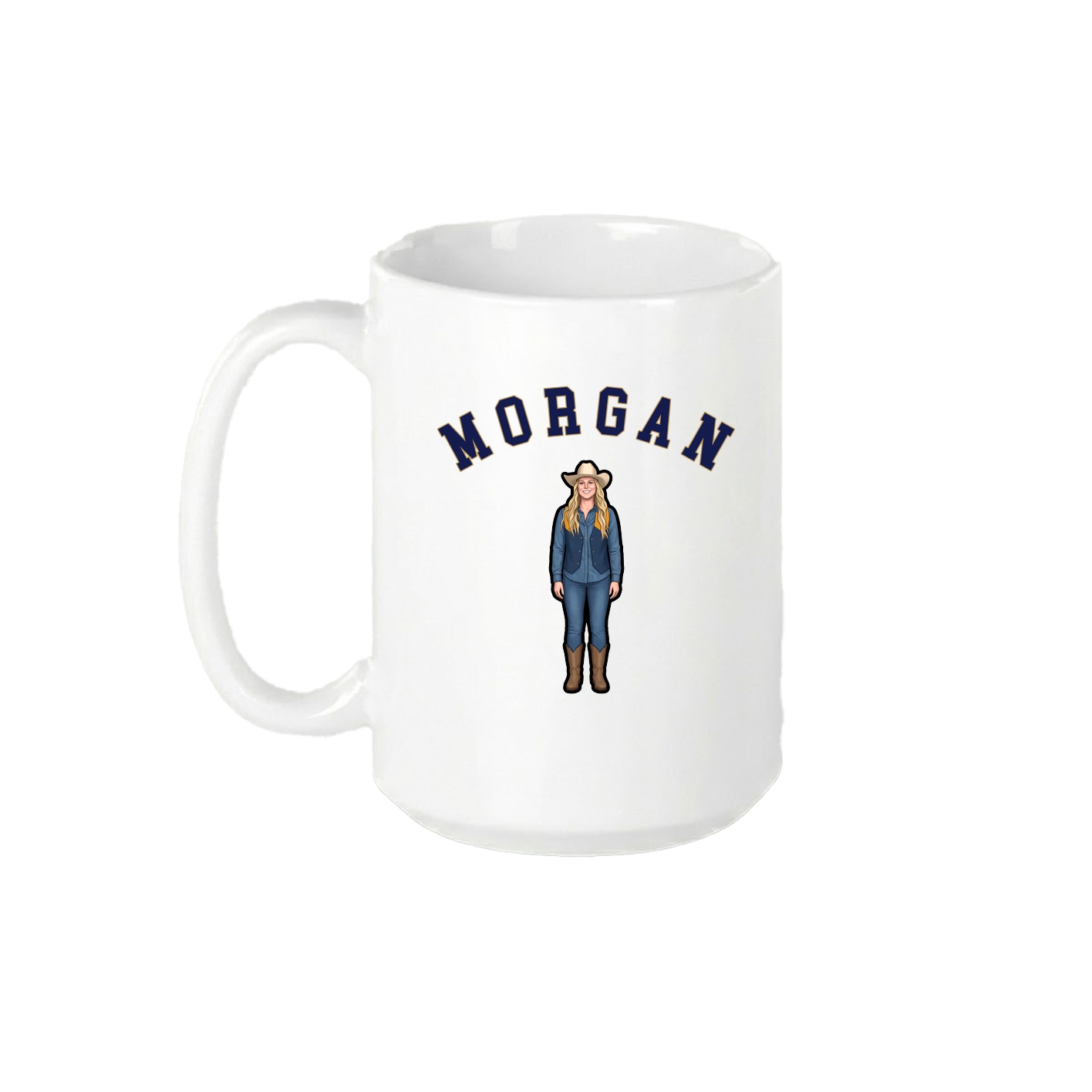 15oz Coffee Mug — Shirsey Arch in White