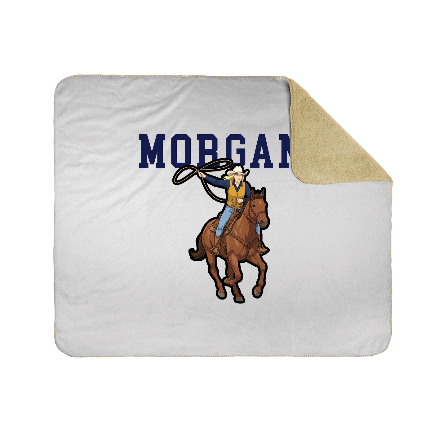 Throw Blanket — Shirsey in White