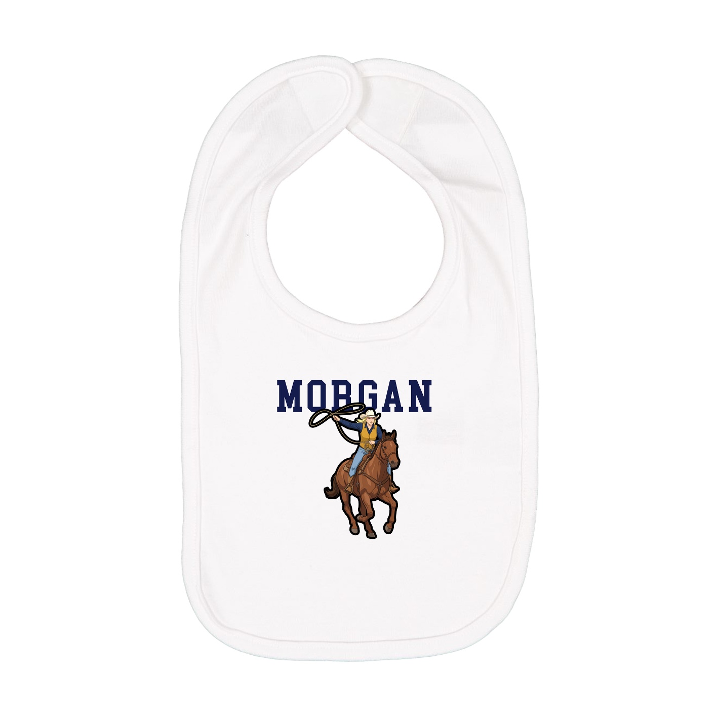 Infant Bib — Shirsey in White