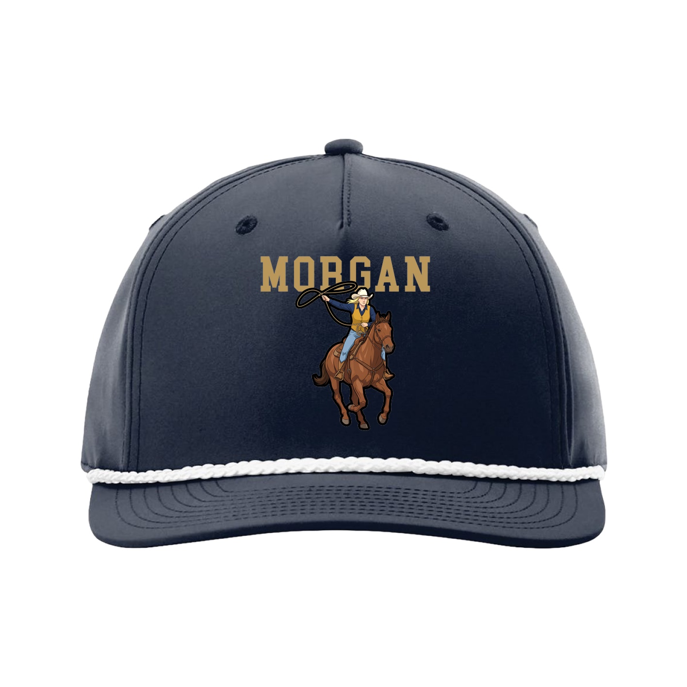 Five-Panel Classic Rope Cap — Shirsey in Navy