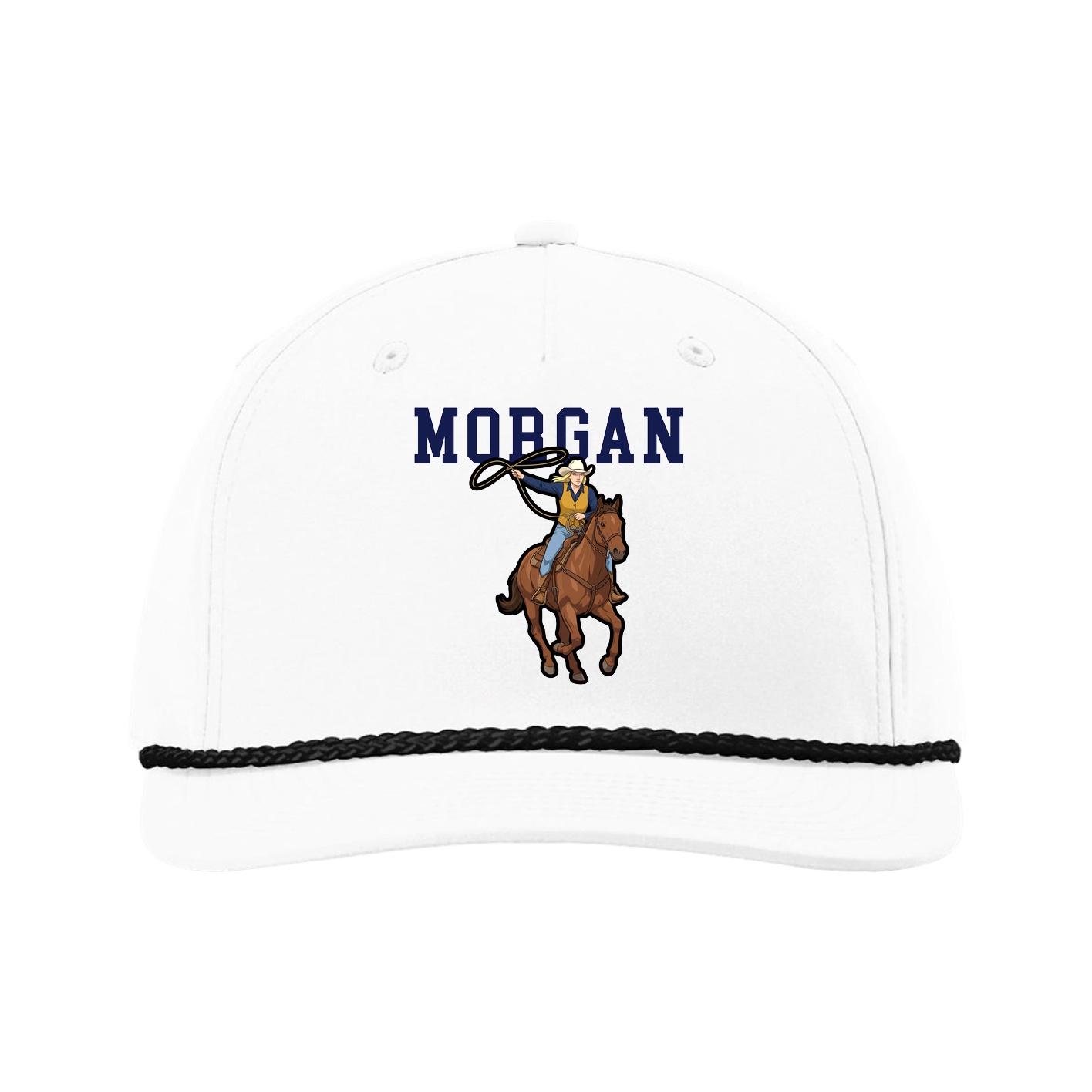 Five-Panel Classic Rope Cap — Shirsey in White