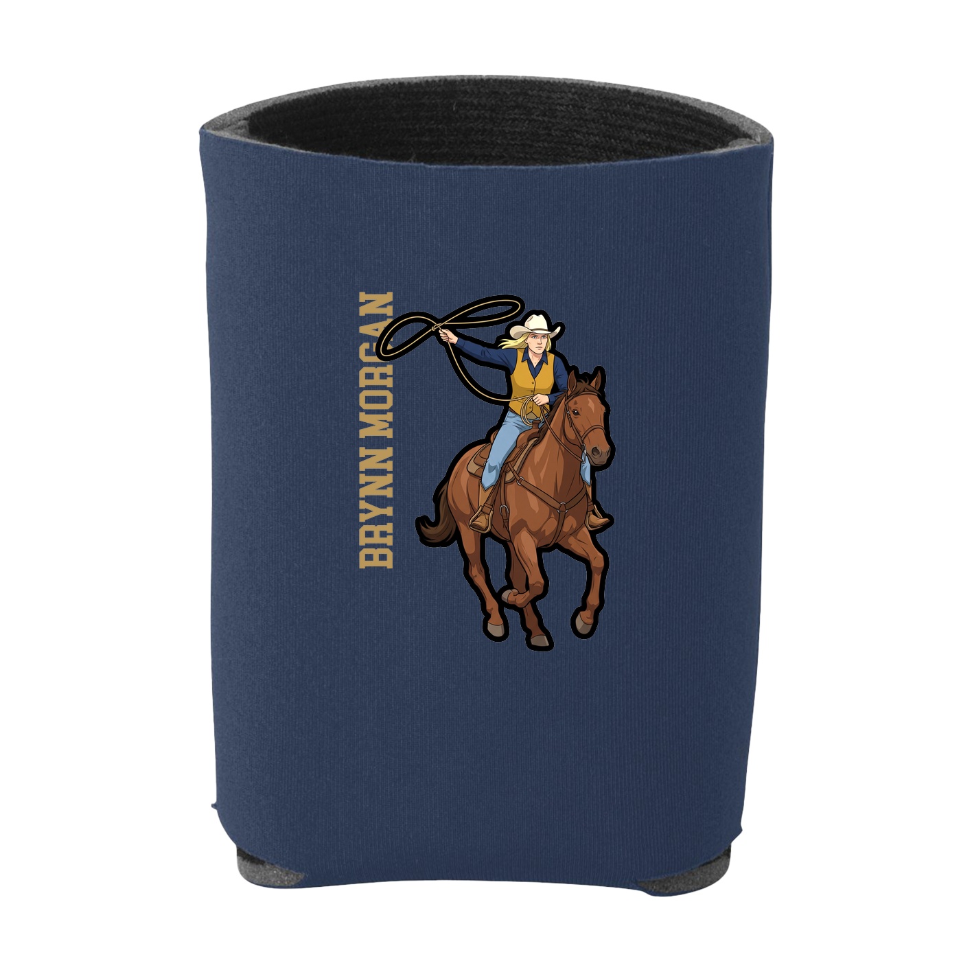 Can Holder — Name Vertical in Navy