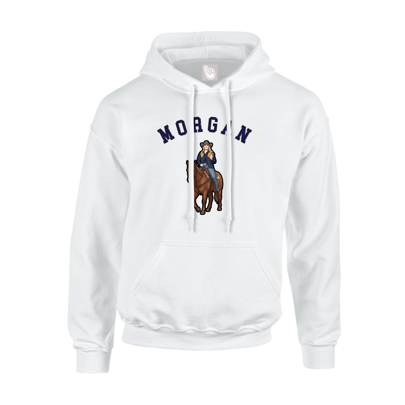 Hoodie — Shirsey Arch in White