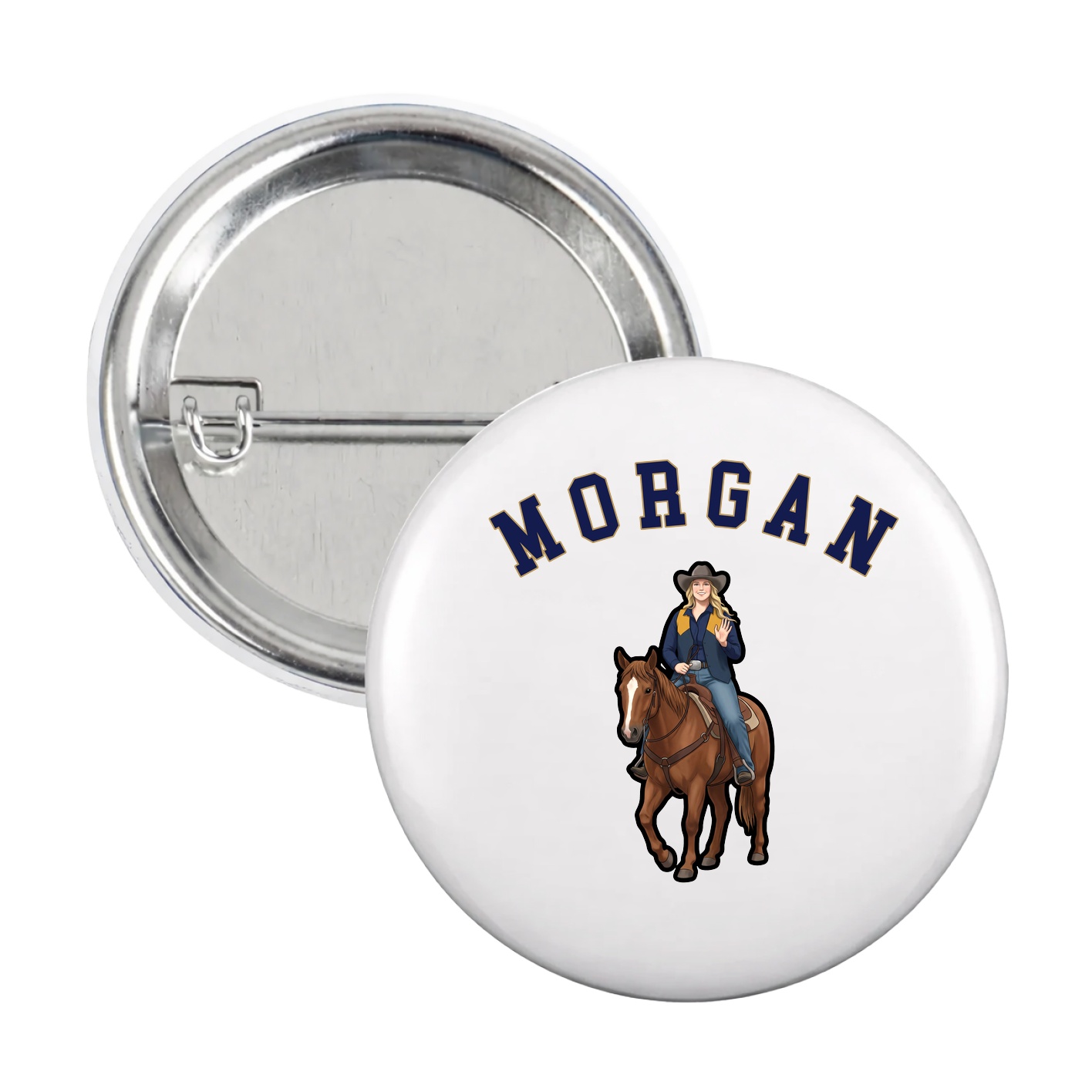 Game Day Button — Shirsey Arch in White